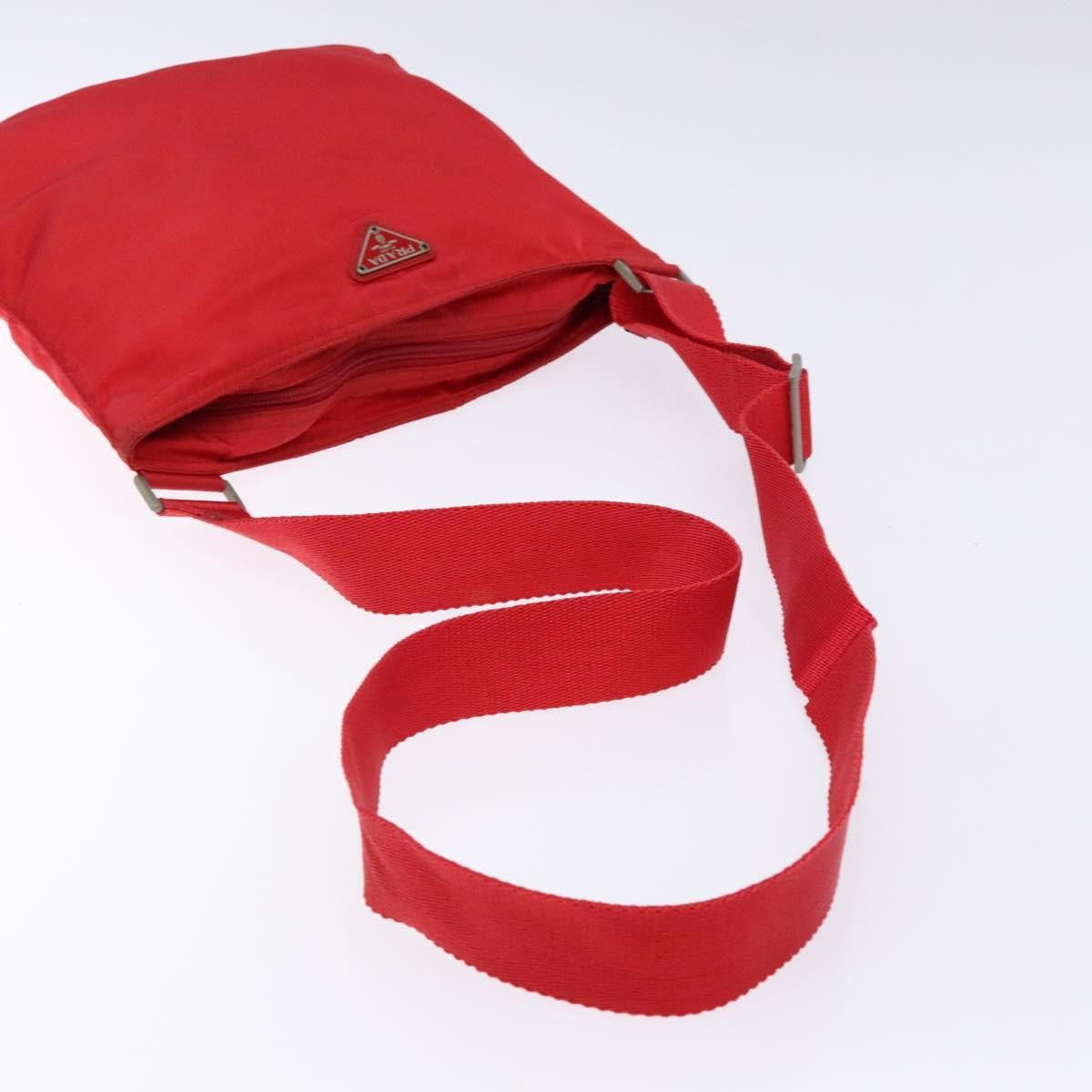 Prada PRADA Shoulder Bag Nylon Red Silver Size ONE SIZE - 7 Thumbnail