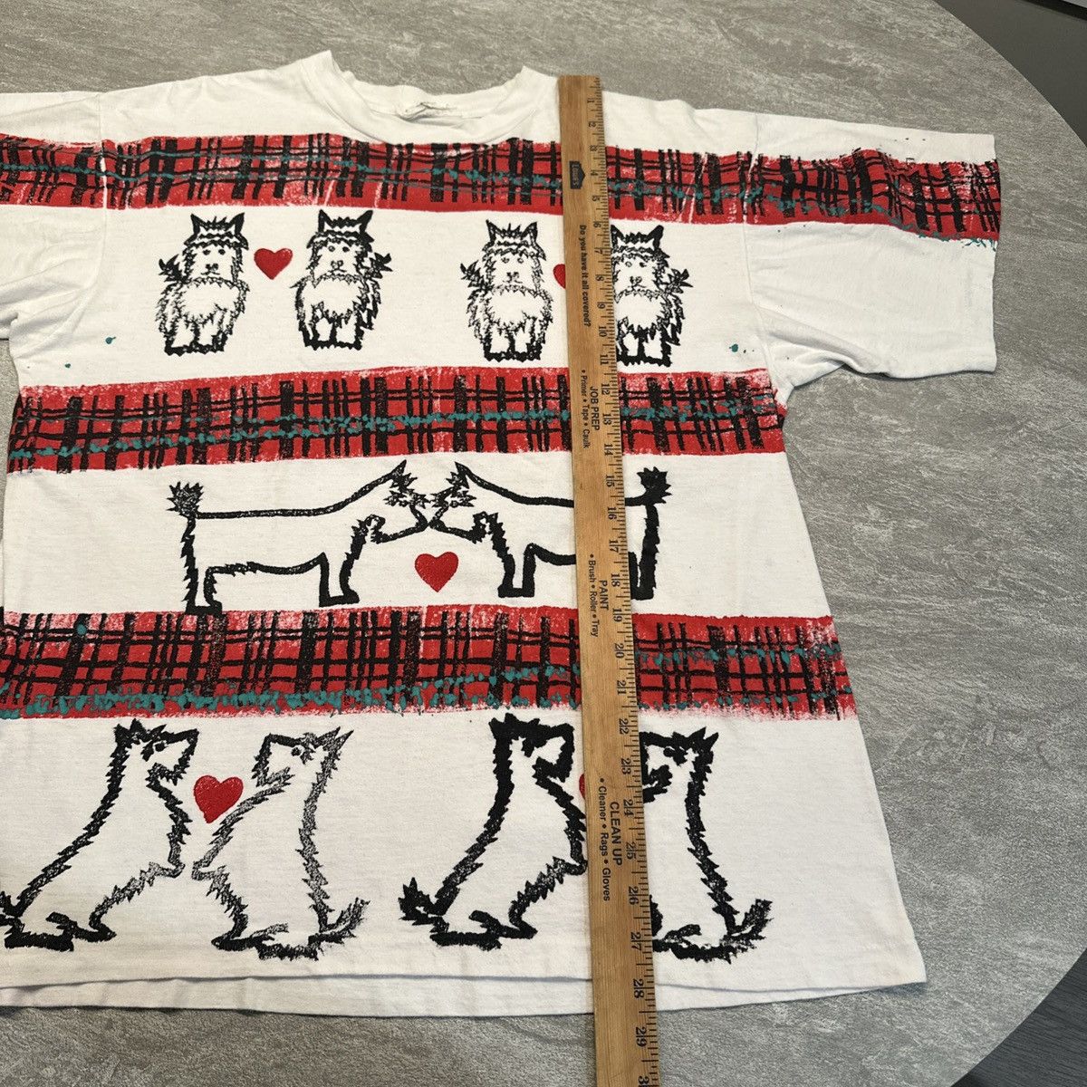 Vintage Vintage 80s Art Works Knit Schnauzer Dog Single Stitch Shirt Size US XL / EU 56 / 4 - 6 Thumbnail