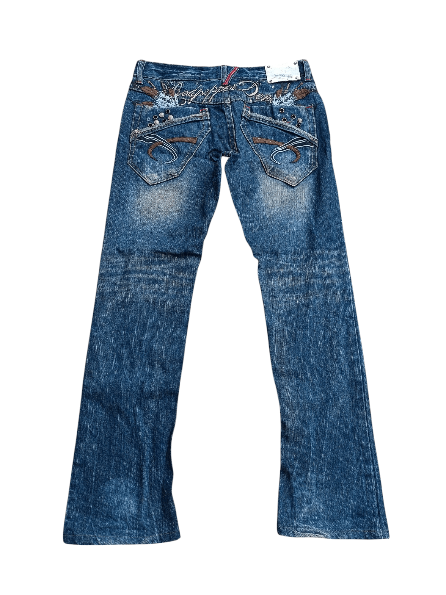 Japanese Brand 🔥RARE🔥 Redpepper Seditionaries Faded Jeans Size US 34 / EU 50 - 17 Thumbnail