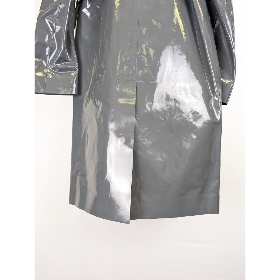 Bottega Veneta o1rshd1 High Shine Leather Calf Coat in Black-Graphite Size XS / US 0-2 / IT 36-38 - 17 Thumbnail
