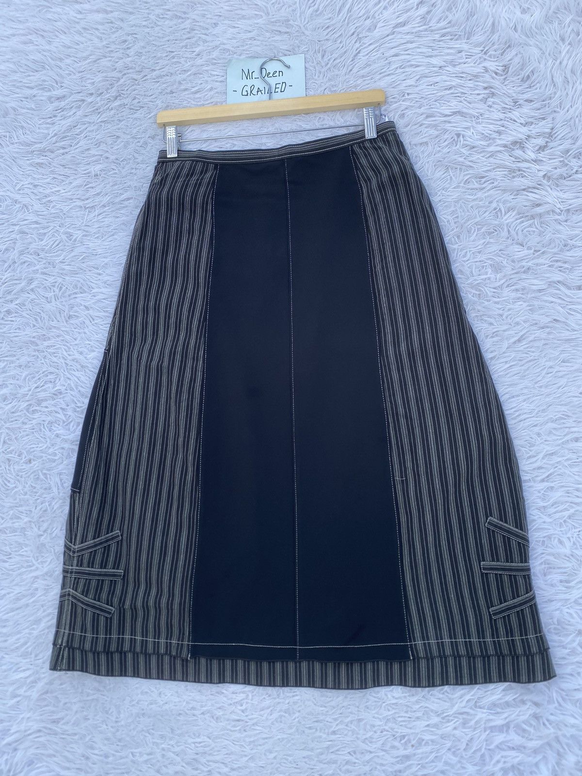Japanese Brand Rare Japanese Brand Senso Unico Nice Design Midi Skirt Size 29" - 19 Thumbnail