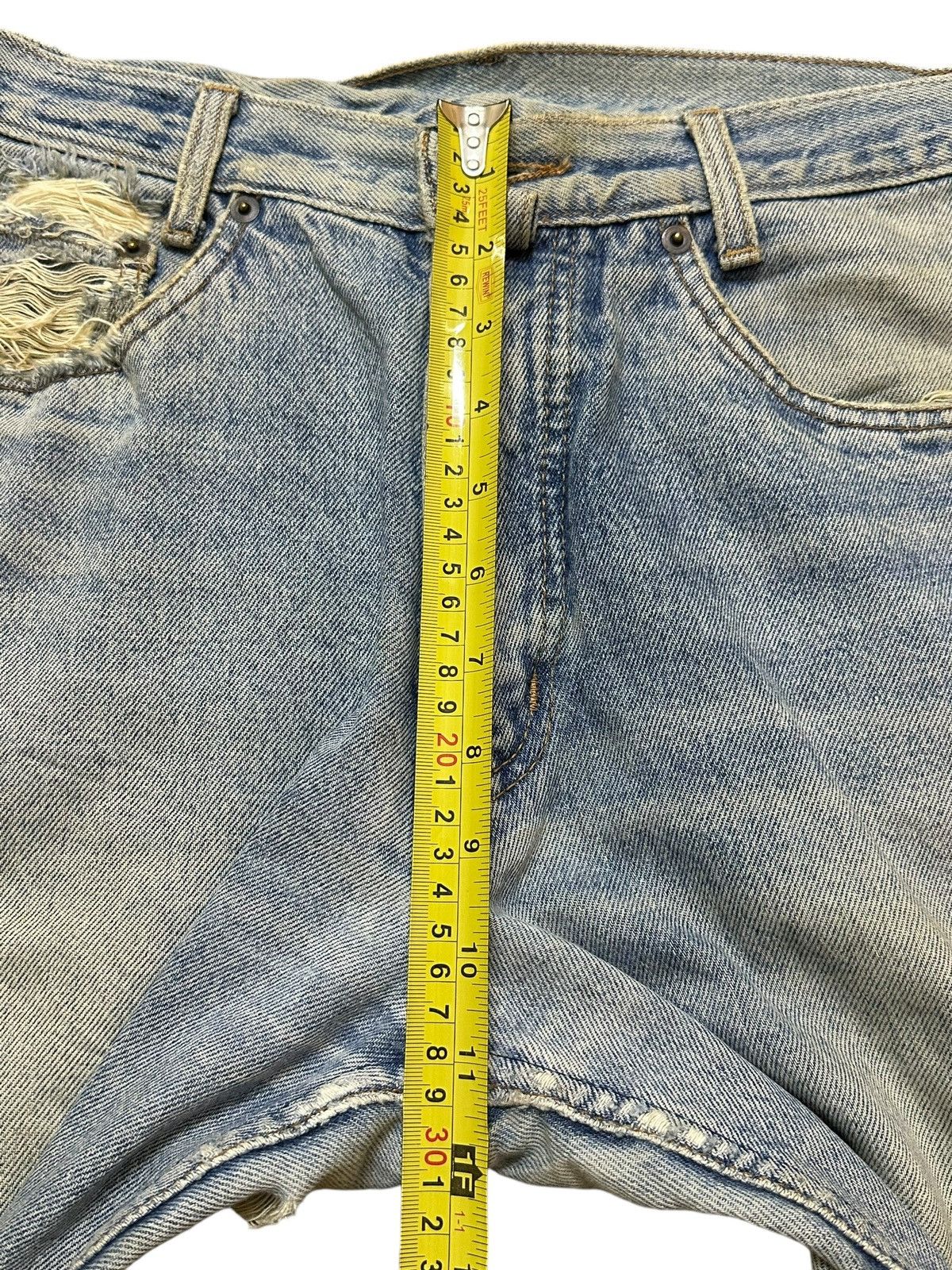 Gant Vintage Japanese Brand Blue Faded Wash Style Distress Jeans Size US 30 / EU 46 - 16 Thumbnail