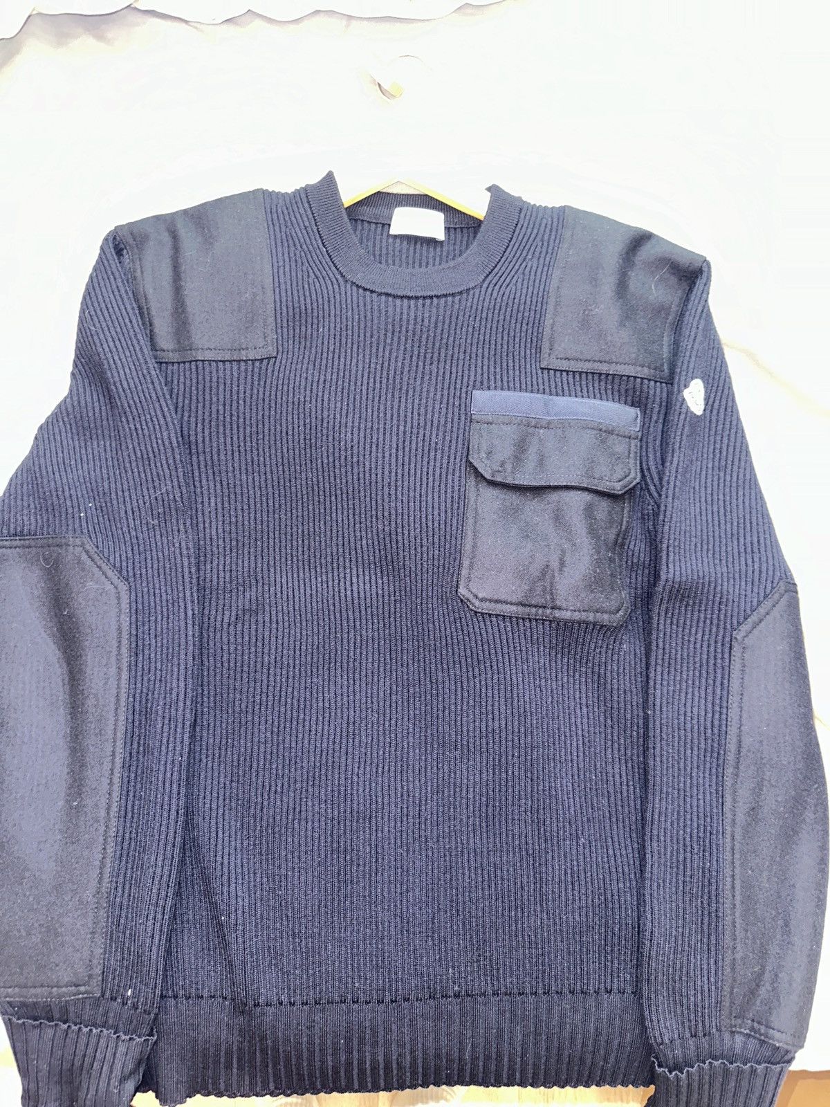 Moncler Moncler Navy Wool Sweater Size US M / EU 48-50 / 2 - 2 Thumbnail