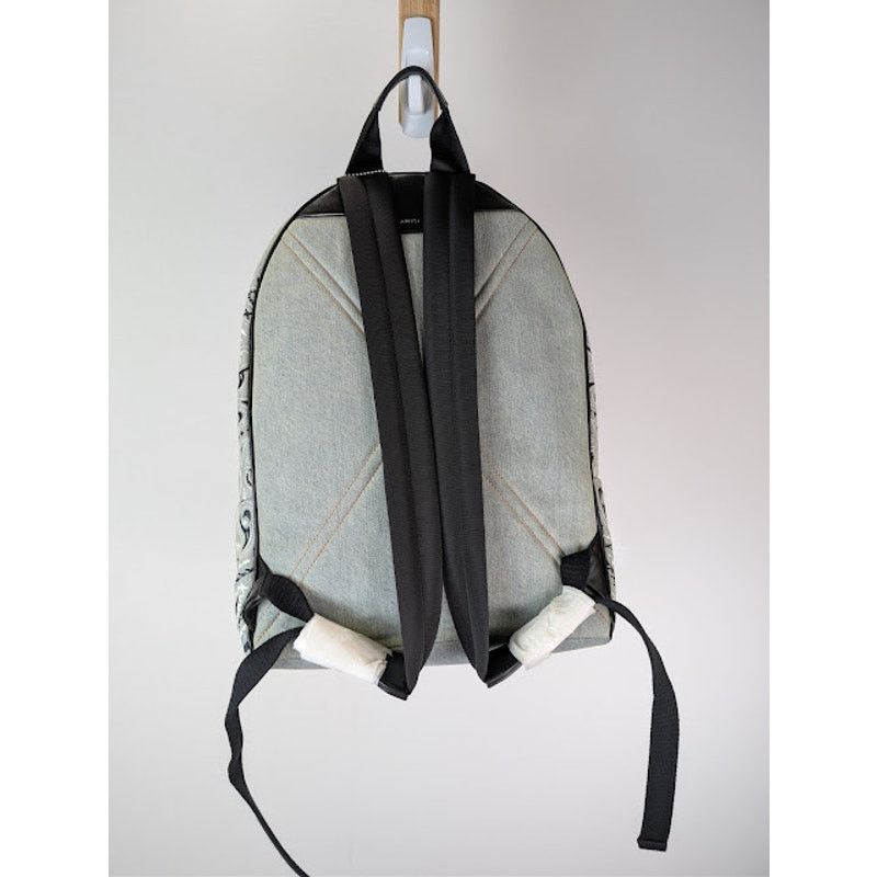 Amiri o1rshd1 Size: OS / Bandana Denim Backpack in Clay Indigo Size ONE SIZE - 10 Thumbnail