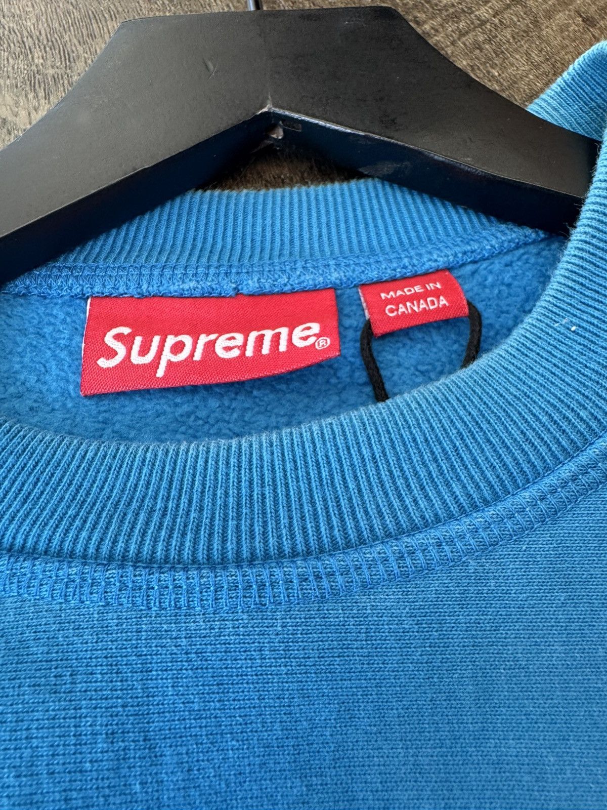 Supreme Supreme box logo crewneck blue | Grailed