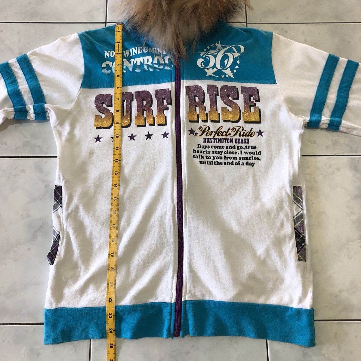 Vintage Oblo Design Japanese SWAG! Fur Glitter Vintage Poem Zip Up Size US M / EU 48-50 / 2 - 20 Thumbnail