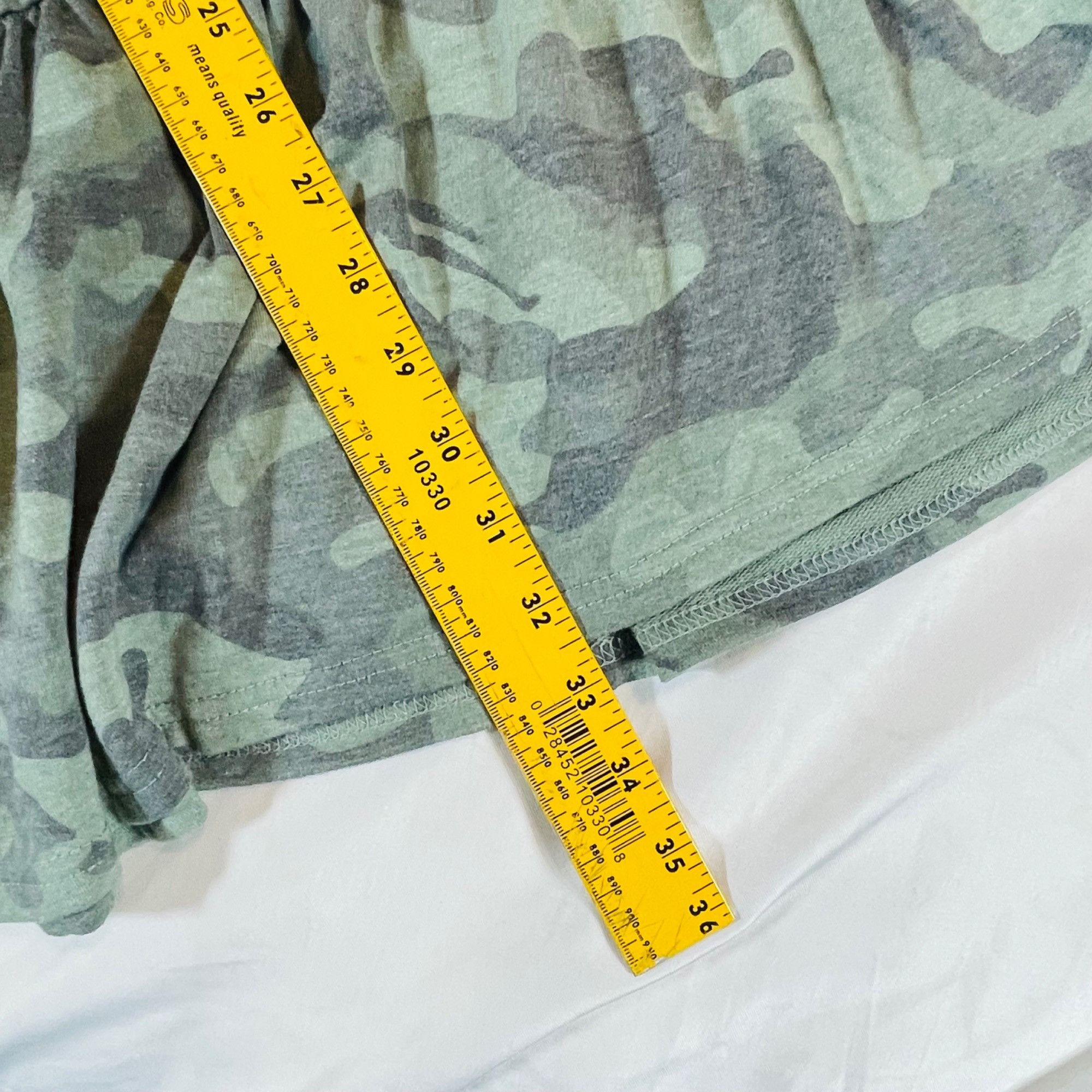 Other Jane & Delancey Women's Ruffled Hem Camouflage T-shirt Dress Size XS / US 0-2 / IT 36-38 - 4 Thumbnail