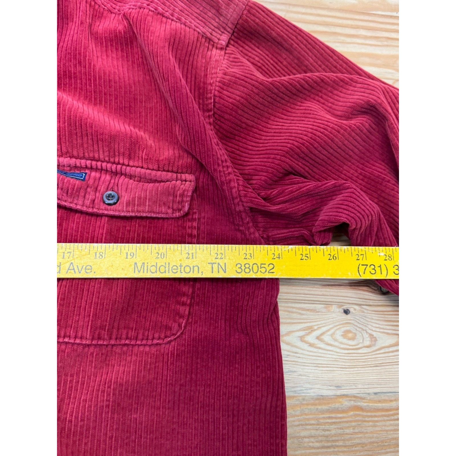 Point Zero Point Zero Technology Men’s Large Red Corduroy Shirt Jacket Size US L / EU 52-54 / 3 - 4 Thumbnail
