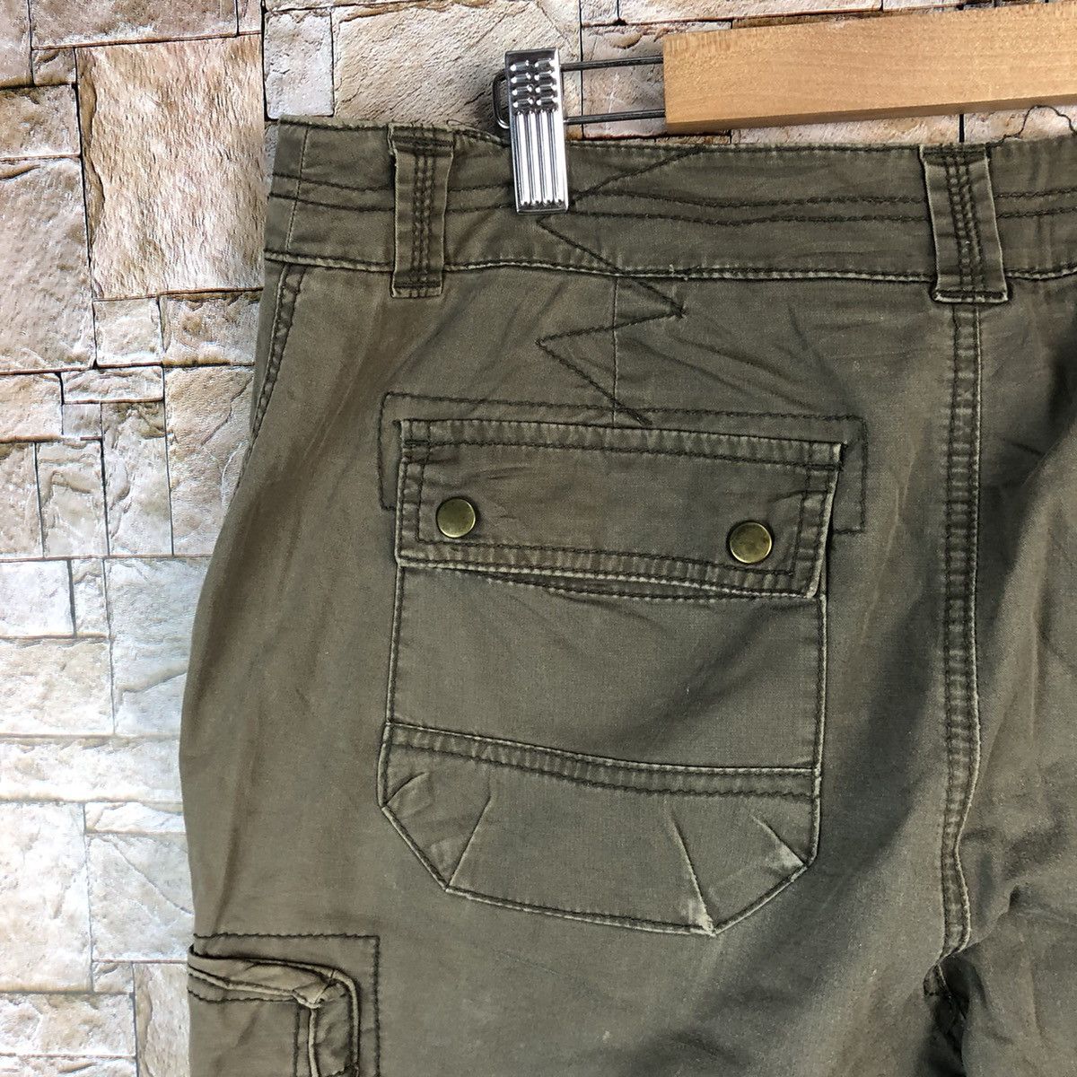 Other Courtenay Green Cargo Multipocket Pants #A965 Size 32" / US 10 / IT 46 - 18 Thumbnail
