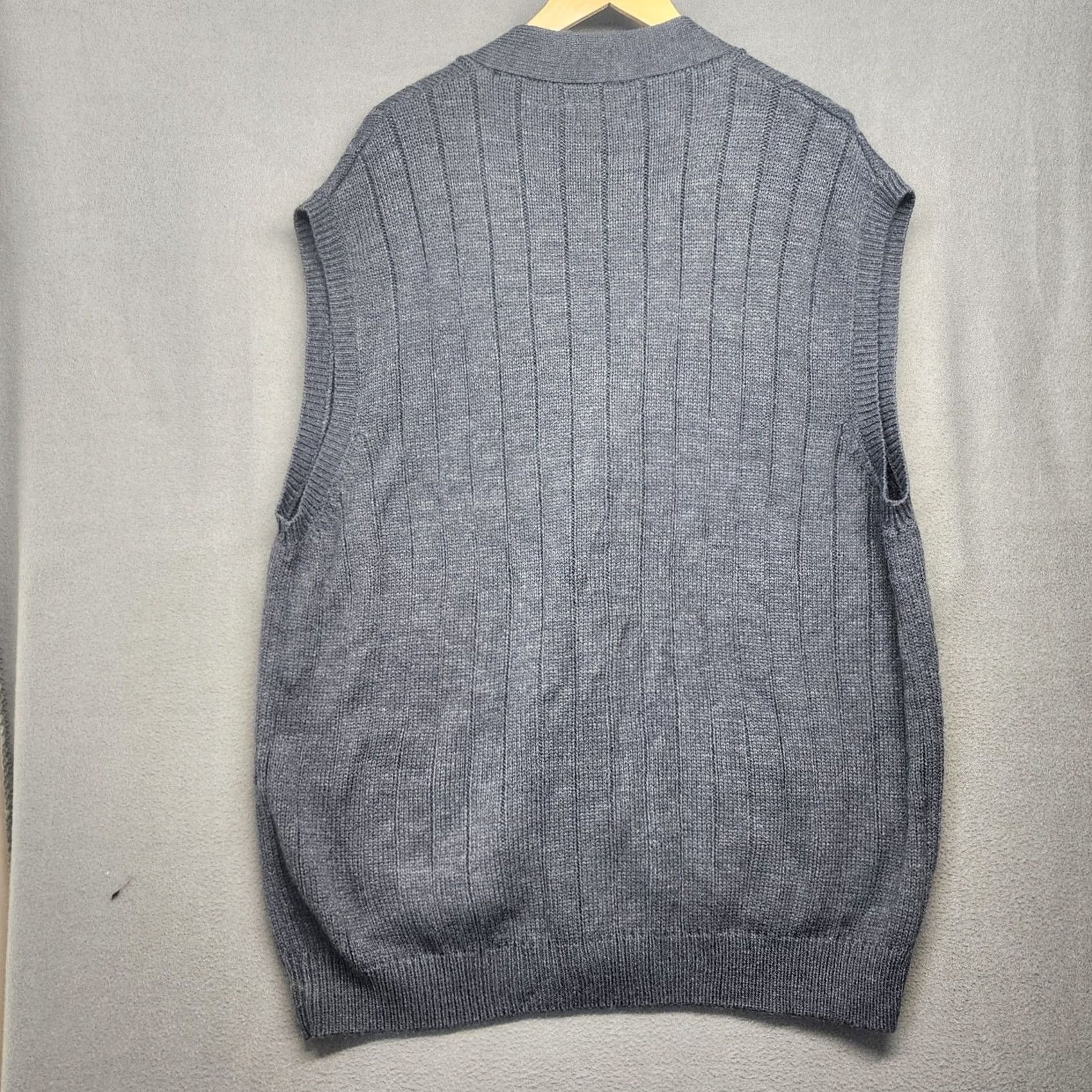 Vintage VINTAGE D'Avila Sweater Vest Mens 2XL Blue V-Neck Pockets Grandpa Preppy NEW Size US XXL / EU 58 / 5 - 2 Thumbnail