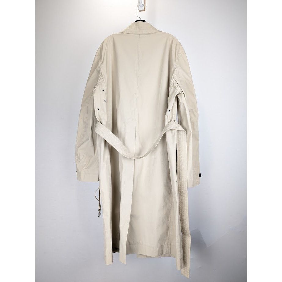 Bottega Veneta o1rshd1 Cotton Double Sided Trench Coated in Birch Size US L / EU 52-54 / 3 - 10 Thumbnail