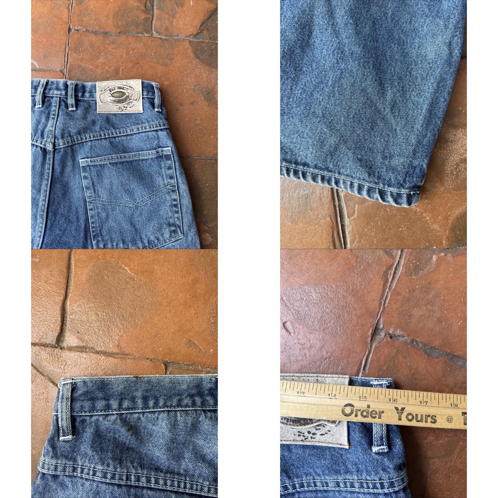Vintage VINTAGE Kenneth David Baggy Jean Shorts 32x13 Men Jeans Denim Blue Grunge 90s Baggy Shorts Size US 32 / EU 48 - 8 Thumbnail