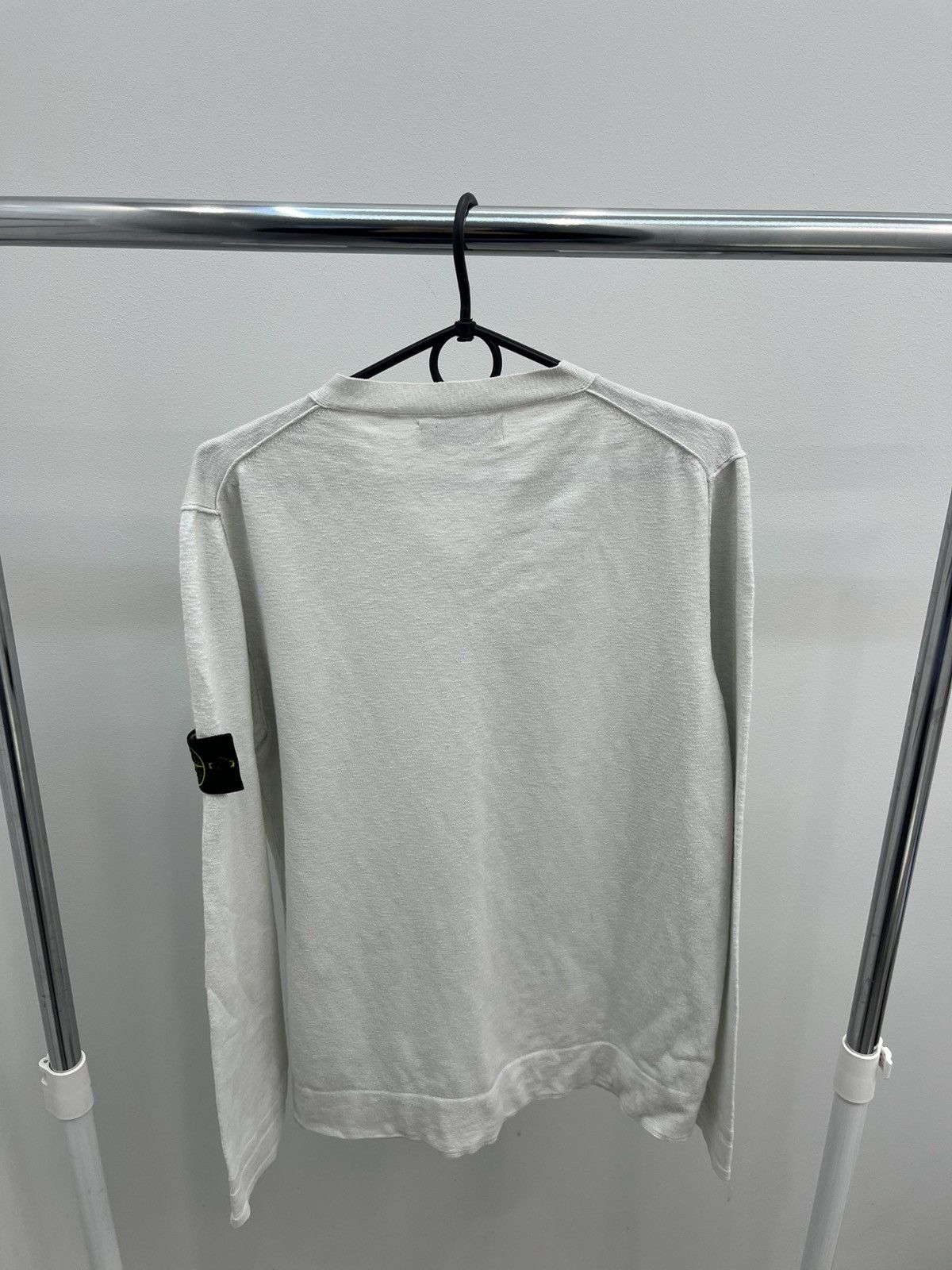 Stone Island Stone Island V-neck Linen Knit Long Sleeve Sweater Size US L / EU 52-54 / 3 - 2 Thumbnail