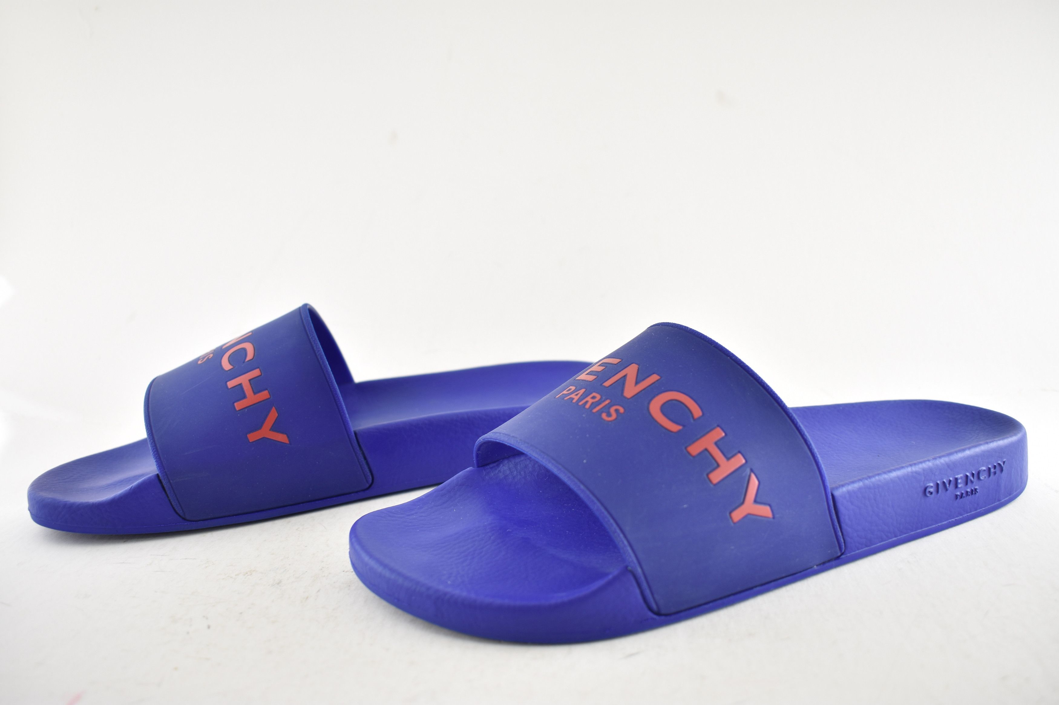 Givenchy Paris Red Logo Rubber Pool Slide Sandal Flip Flop 44 11 Size US 11 / EU 44 - 10 Thumbnail