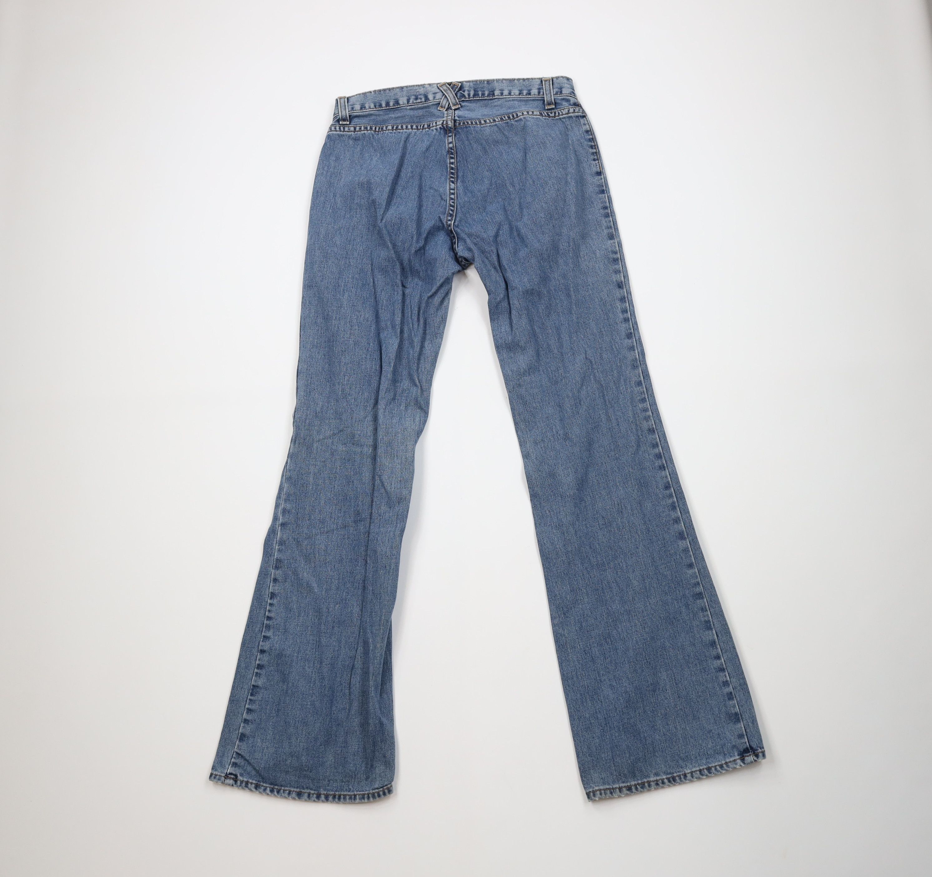 Gap Vintage 90s Y2K Gap Babydoll Flared Wide Leg Denim Jeans USA Size 28" / US 6 / IT 42 - 9 Thumbnail