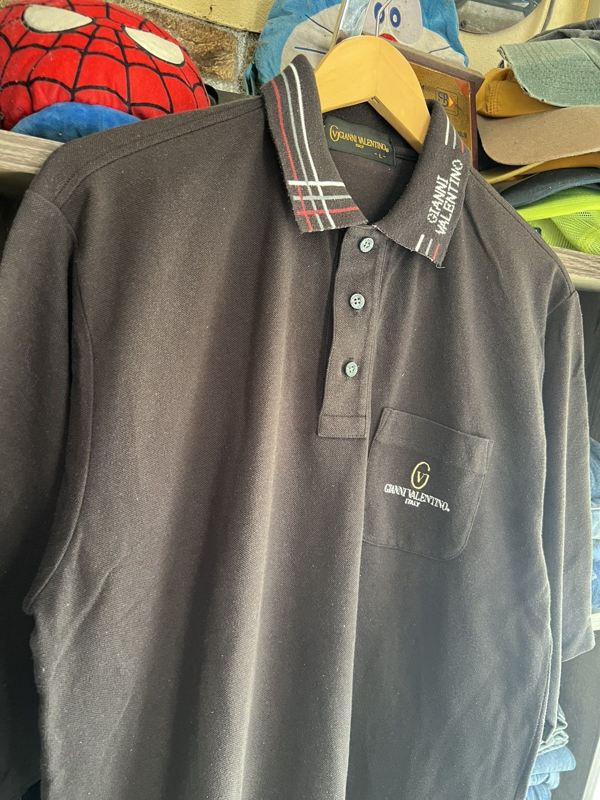 Gianni Valentino 🔥Vintage Sun Faded Gianni Valentino Polo Tee Size US M / EU 48-50 / 2 - 7 Thumbnail