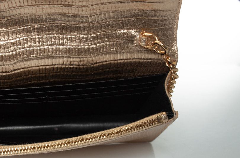 Saint Laurent Paris Saint Laurent, metallic wallet on a chain Size ONE SIZE - 11 Thumbnail
