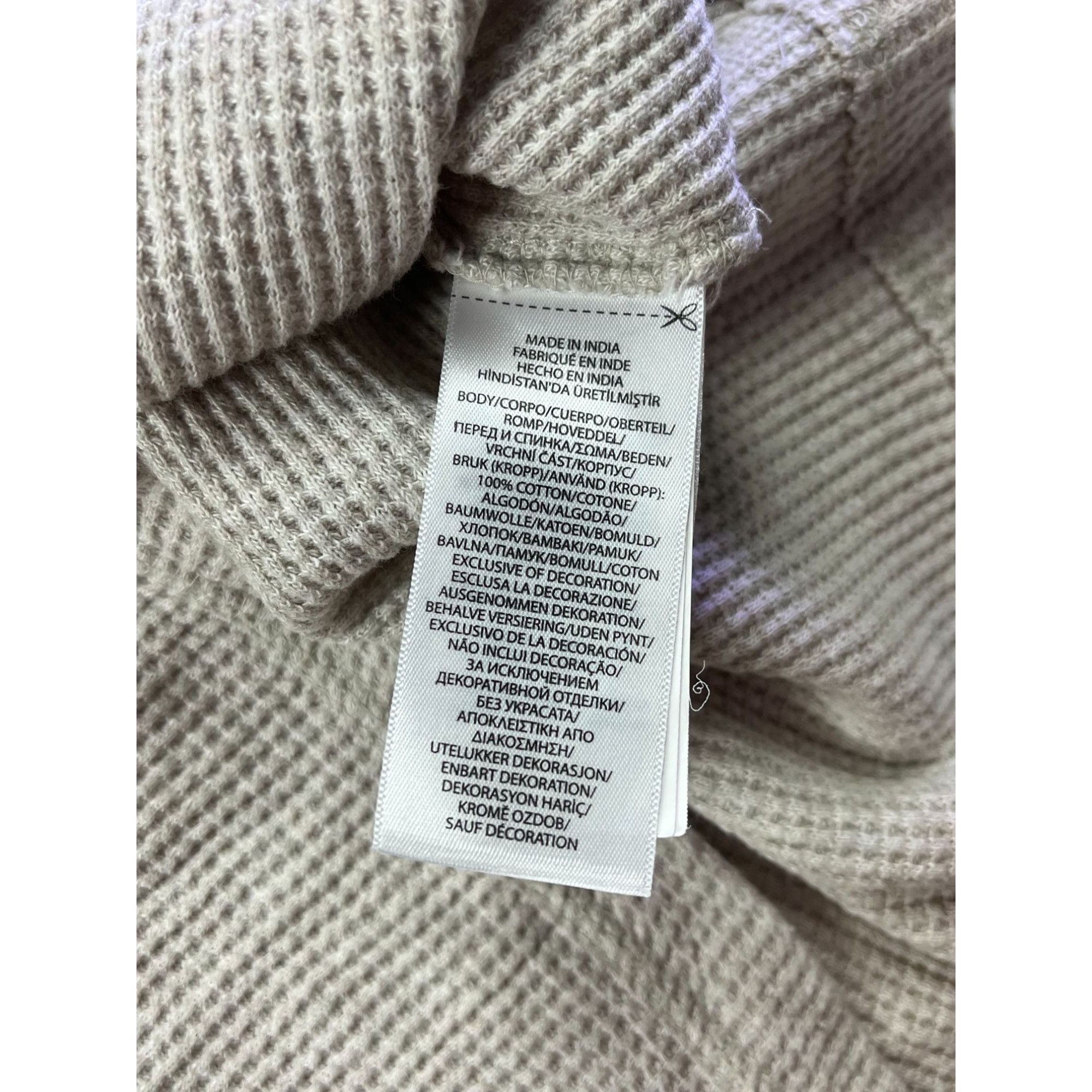Polo Ralph Lauren × Ralph Lauren Polo Ralph Lauren Mens Cream Waffle-Knit Sweater Size US L / EU 52-54 / 3 - 5 Thumbnail