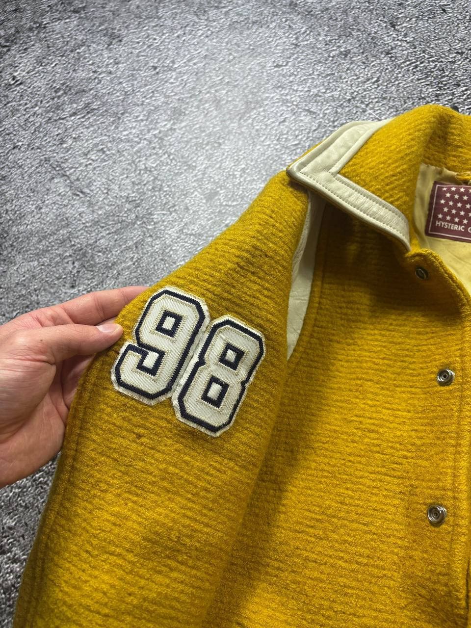 Hysteric Glamour 🔥 Hysteric Glamour Vintage Heavy Wool Varsity Jacket Japan Size S / US 4 / IT 40 - 11 Thumbnail
