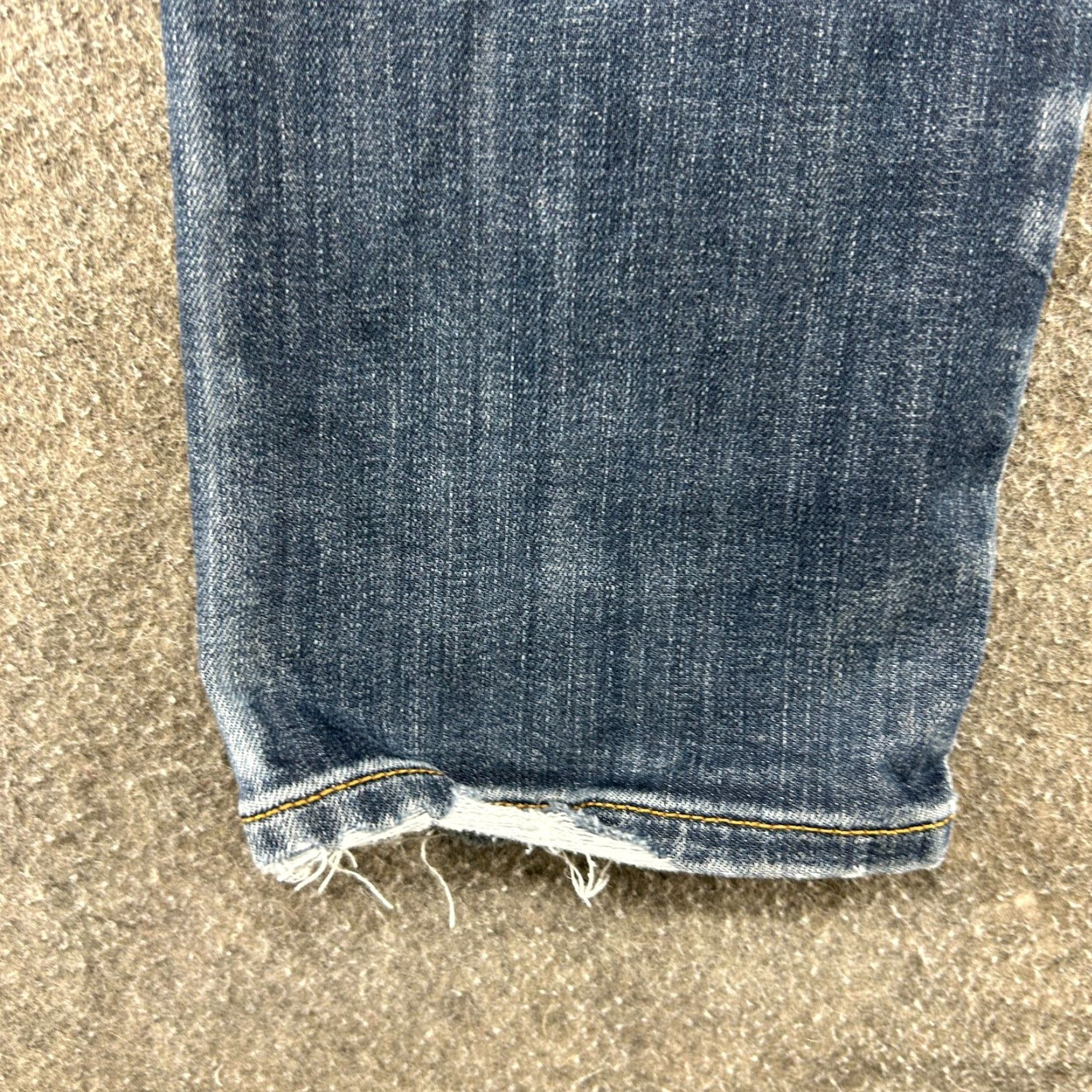 American Eagle Outfitters American Eagle Outfitters Jeans Mens 30x34 Blue Distressed Slim Straight Leg Dark Denim 5-Pocket Distressed Slimming Men Size US 30 / EU 46 - 5 Thumbnail