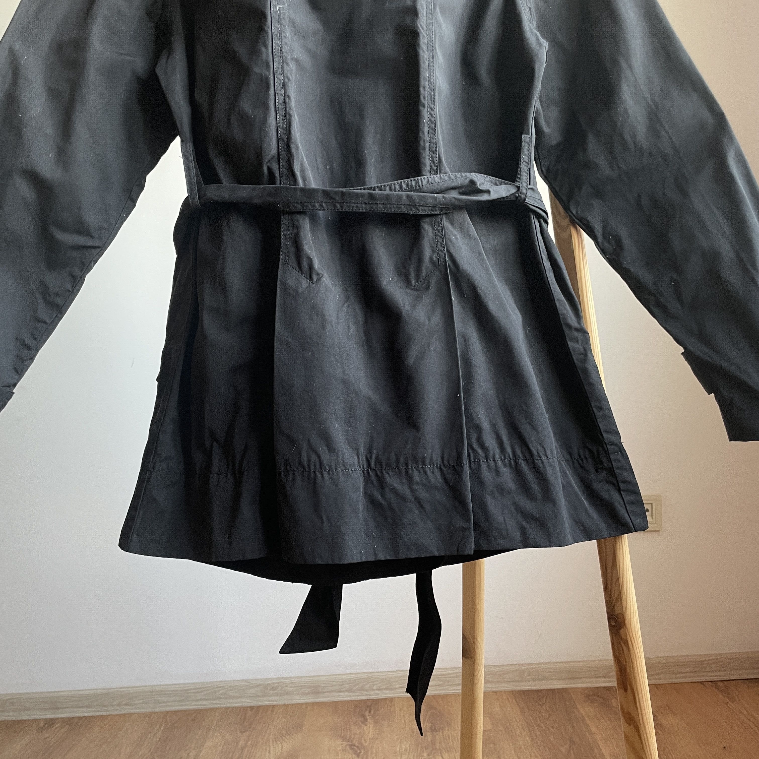 Allsaints Allsaints Womens Sherlock Nylon Double Breasted Trench Coat Size M / US 6-8 / IT 42-44 - 10 Thumbnail