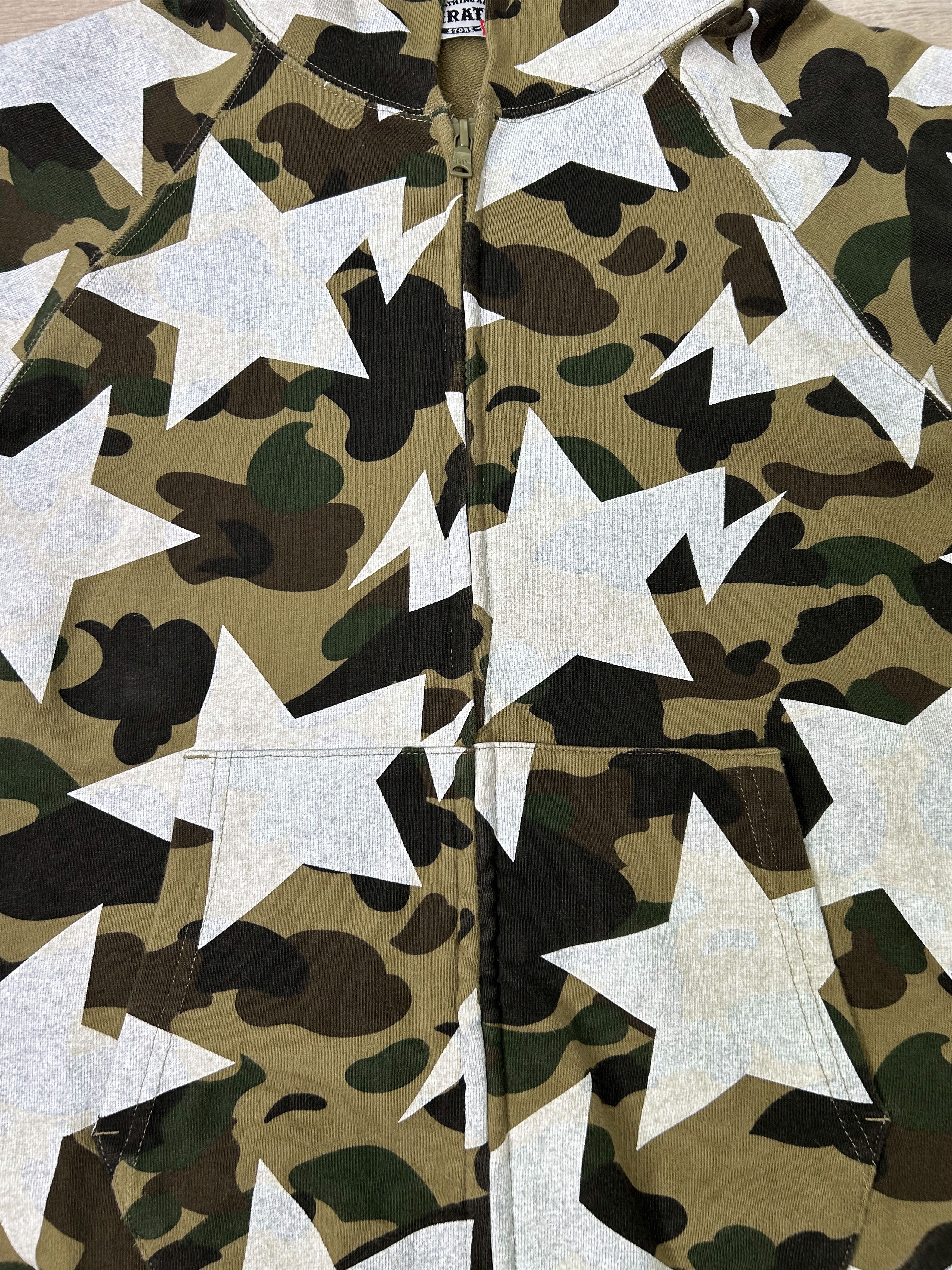 Bape BAPE Sta Zip Hoodie 1st Camo Green [Size S] Size US S / EU 44-46 / 1 - 2 Thumbnail