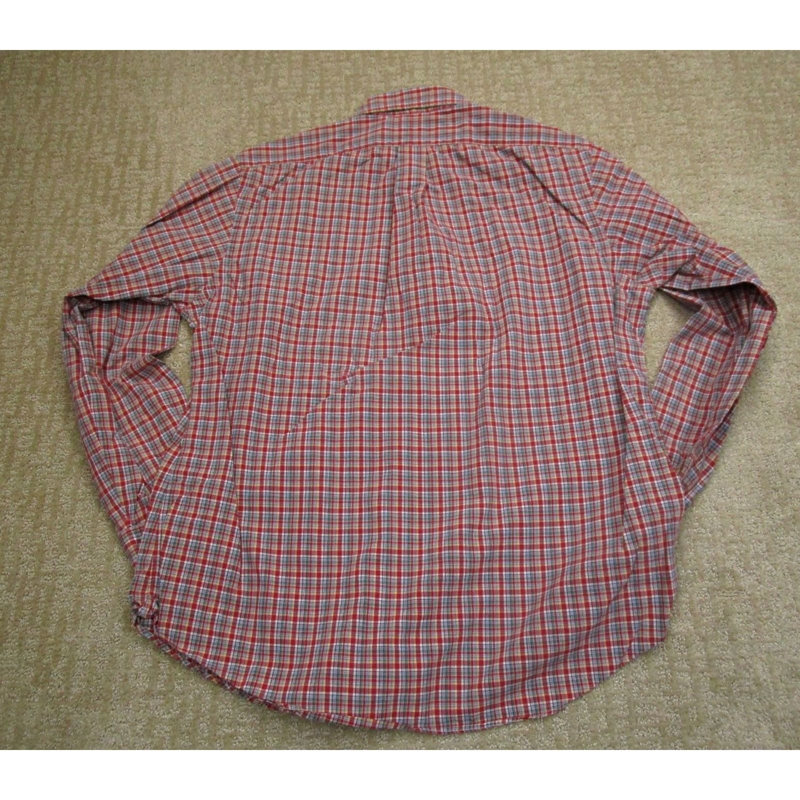 Ralph Lauren Ralph Lauren Shirt Men XL Red Plaid Long Sleeve Button-Down Casual, Party/Cocktail, Travel Button-Up, Classic Preppy Mens Shirt Size US XL / EU 56 / 4 - 3 Thumbnail