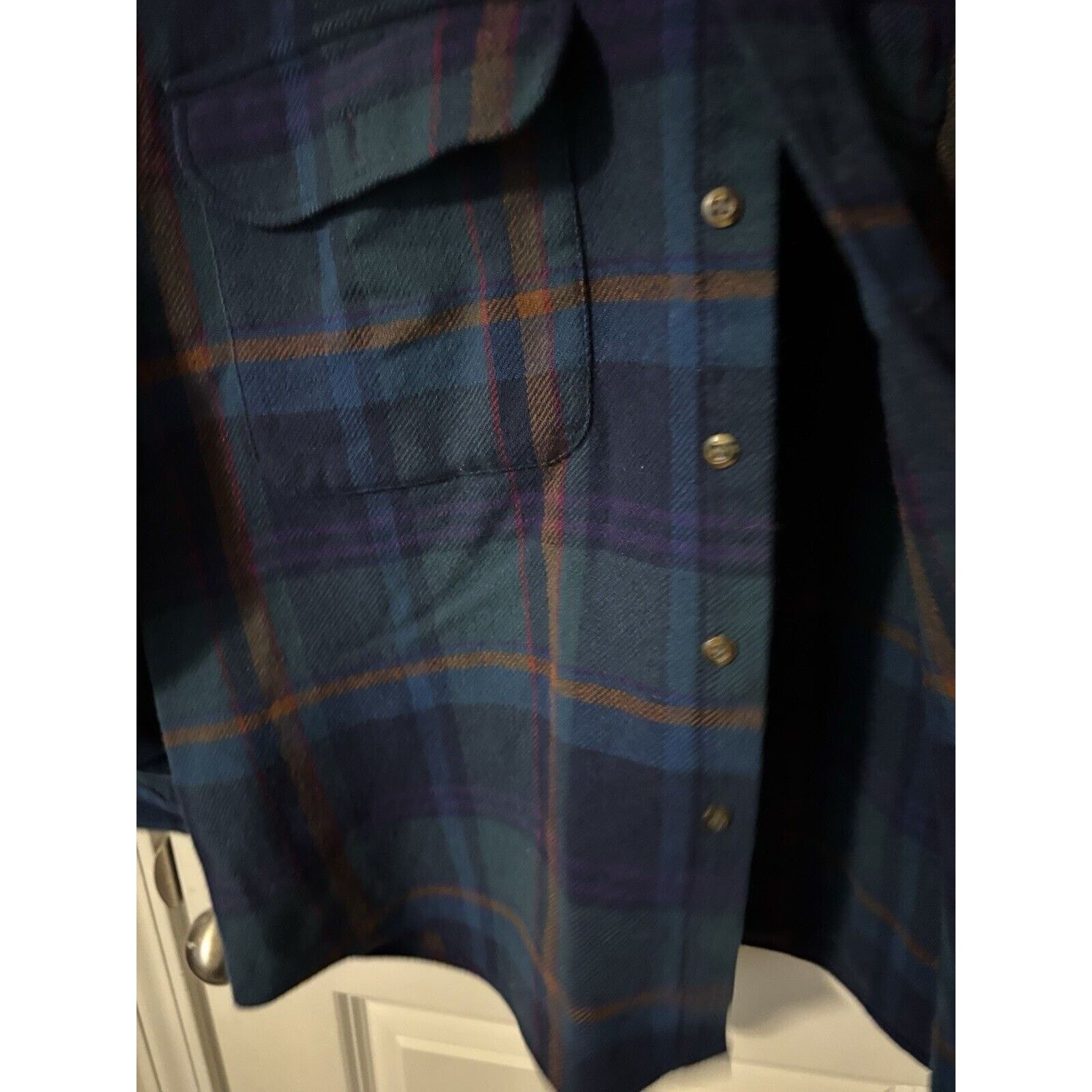 Pendleton vintage Plaid 90d Men’s Made In USA pendleton button up Sz L Size US L / EU 52-54 / 3 - 5 Thumbnail