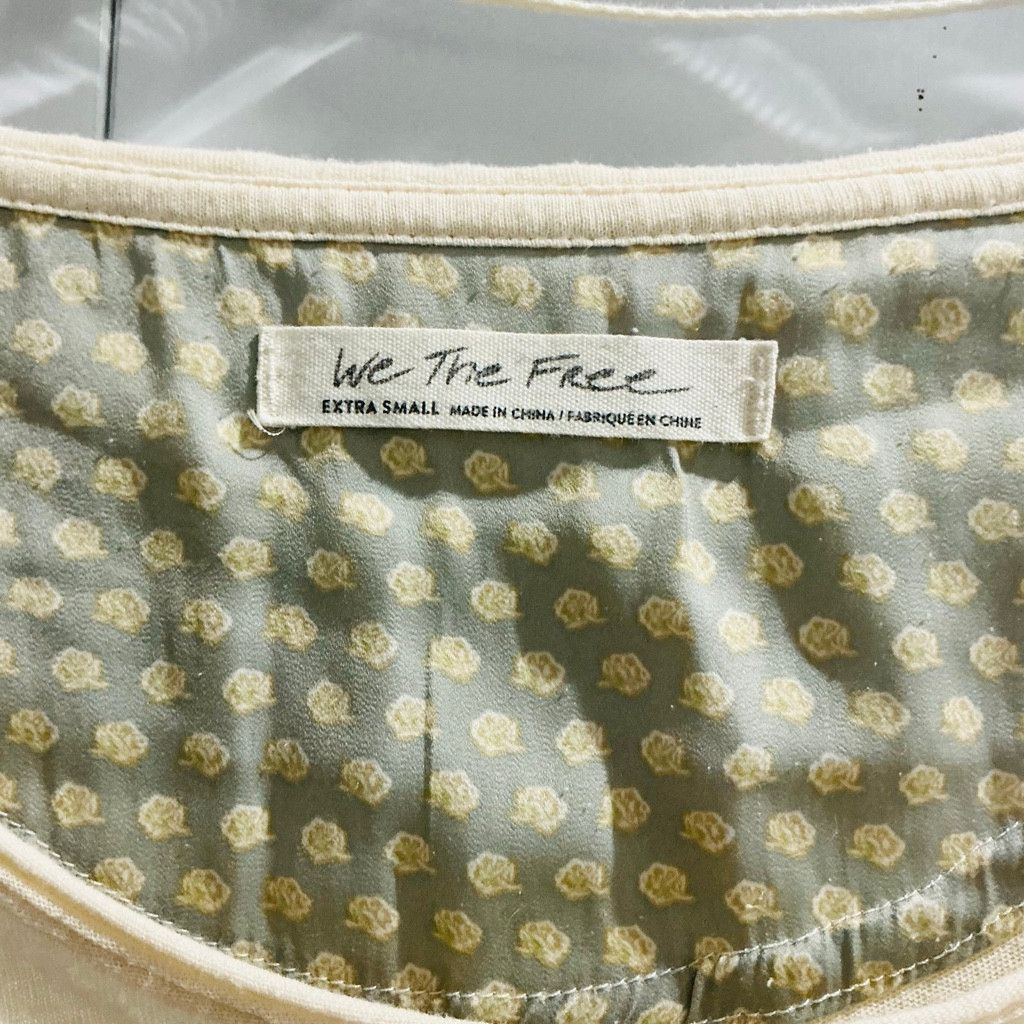 Free People Free People We The Free Jade Long Sleeve Top Floral XS Size XXS / US 00 / IT 34 - 4 Thumbnail