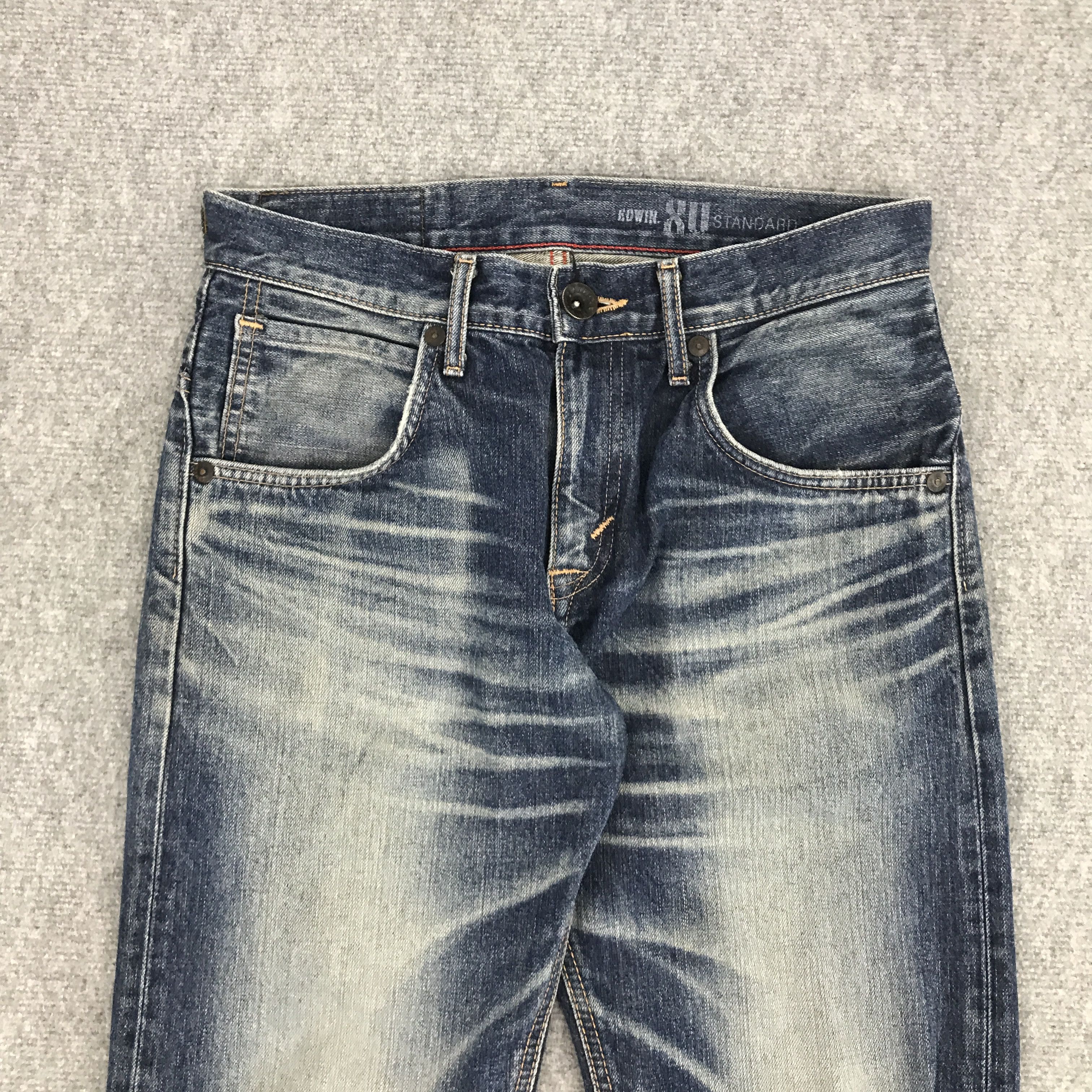 Edwin JAPAN EDWIN DISTRESSED FADED DENIM PANTS Size US 30 / EU 46 - 3 Thumbnail
