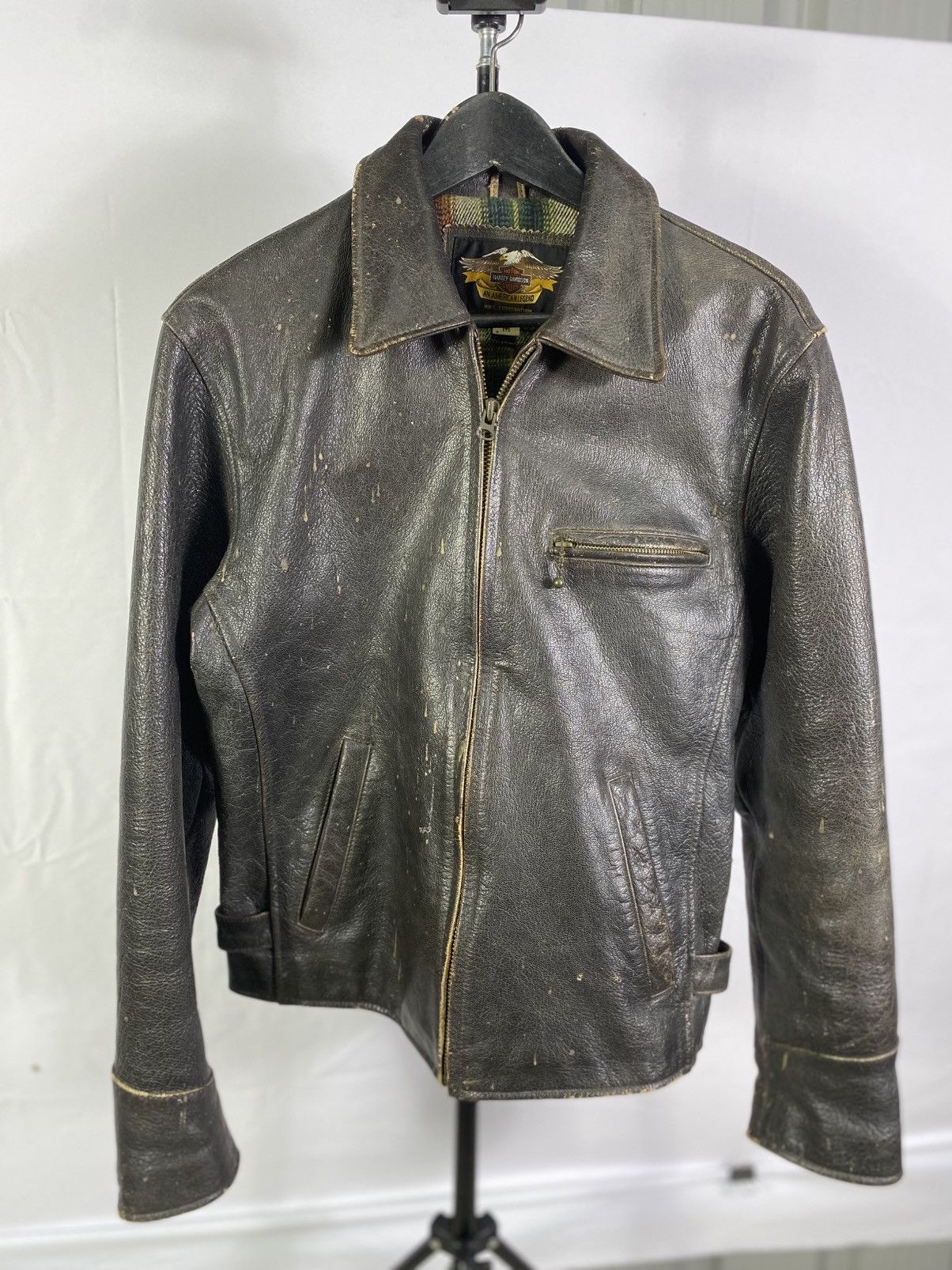 Harley Davidson Vintage harley & davidson leathe jacket 90s Size US M / EU 48-50 / 2 - 1 Thumbnail