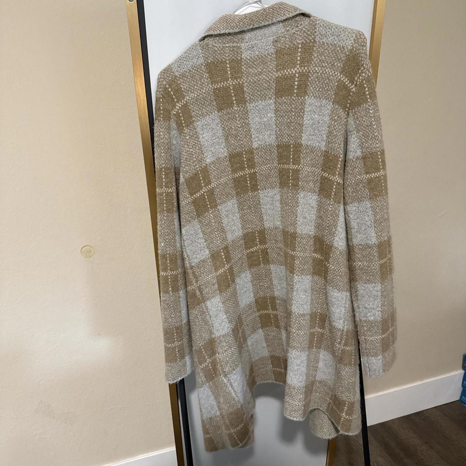 Joseph Abboud Joseph A Women's Tan and Brown Cardigan Size S / US 4 / IT 40 - 2 Thumbnail