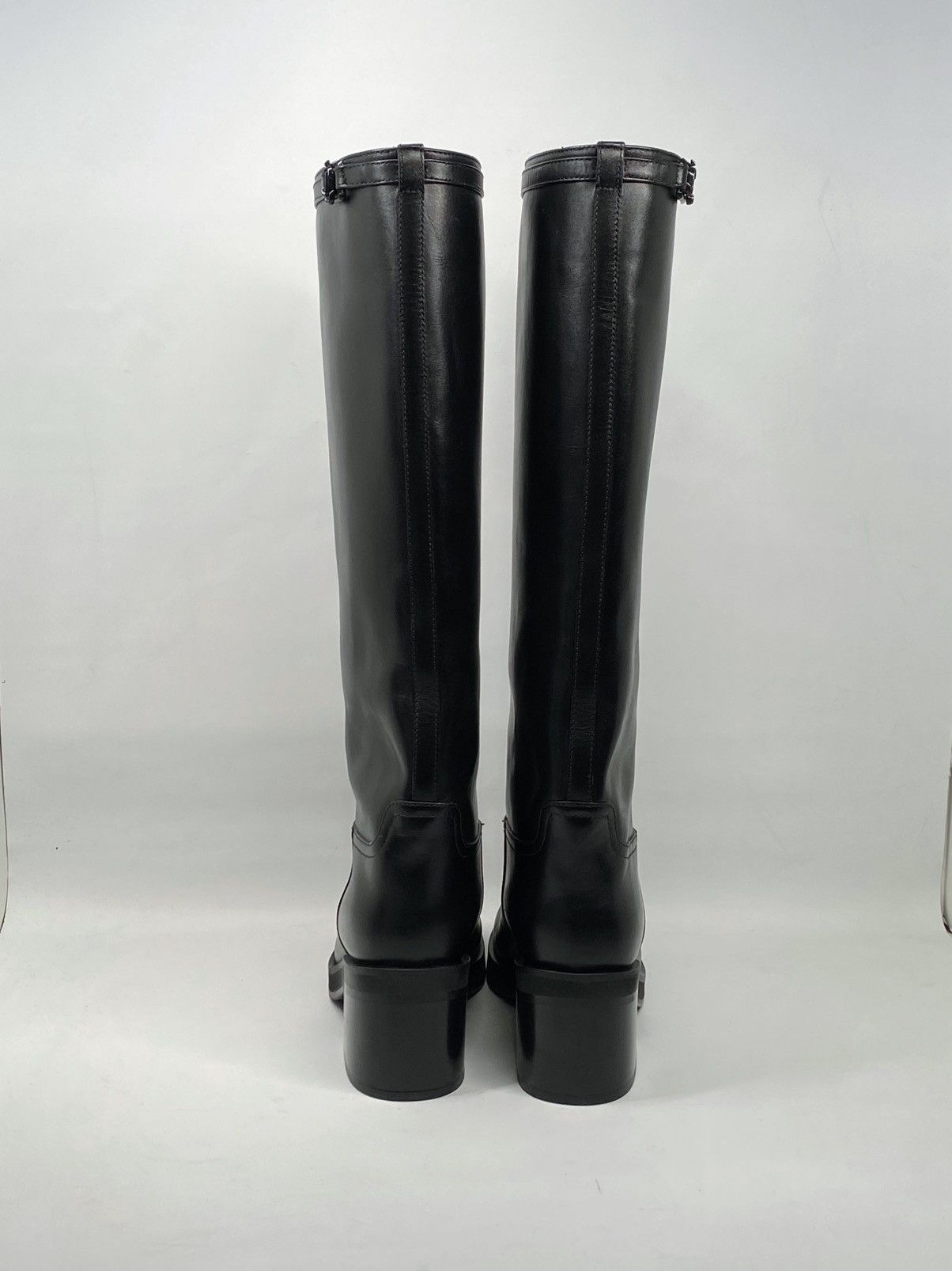 Jimmy Choo Jimmy Choo Yasmin 70 Block Heel Leather Boots size 36 Size US 6 / IT 36 - 6 Thumbnail