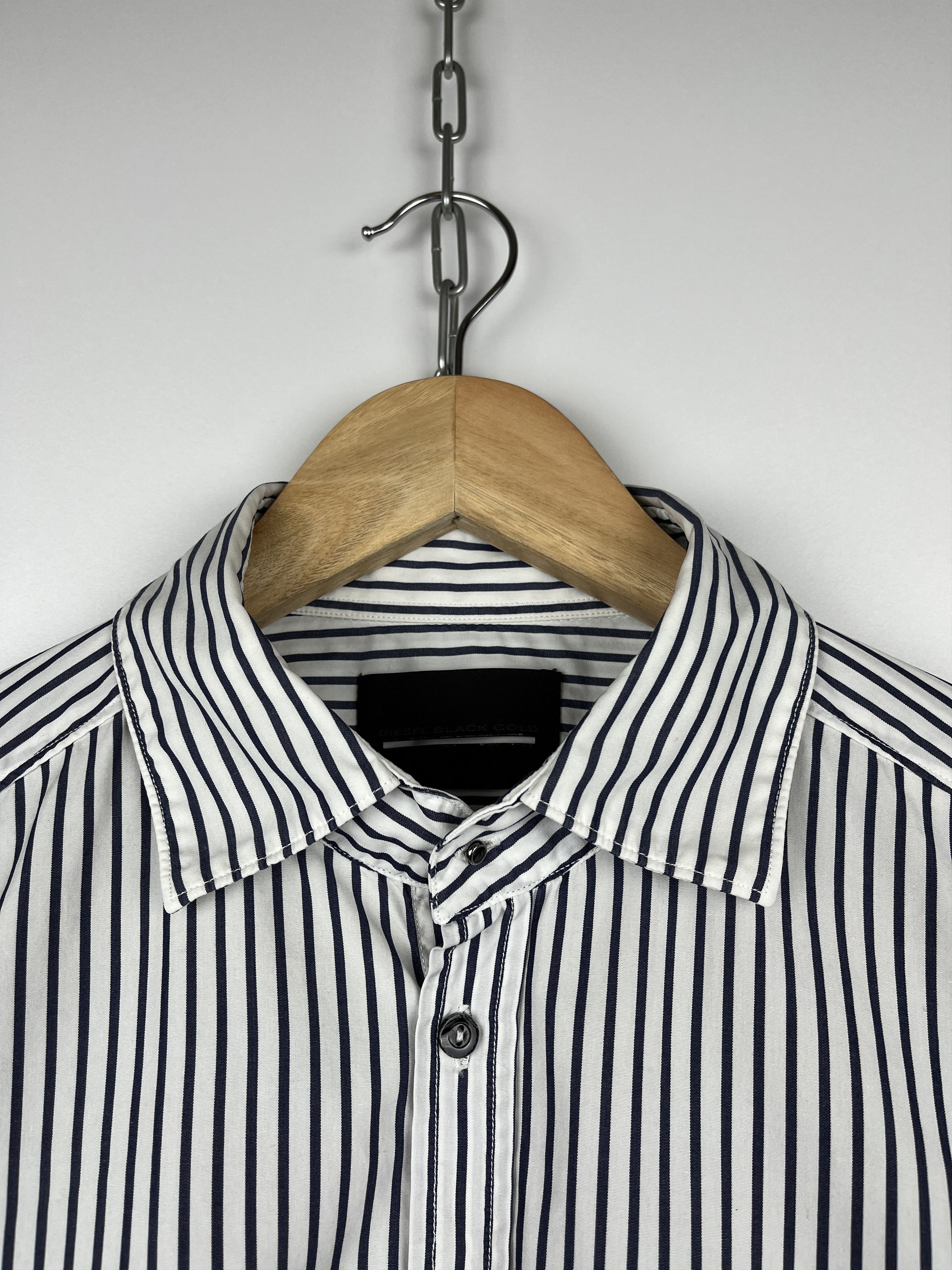 Diesel Black Gold Diesel Black Gold Collection Striped Long Sleeve Shirt Size US S / EU 44-46 / 1 - 5 Thumbnail