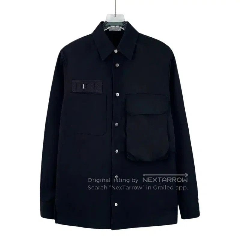 Dior Dior Men's Black Cotton Button-Up Shirt . Size US M / EU 48-50 / 2 - 1 Thumbnail
