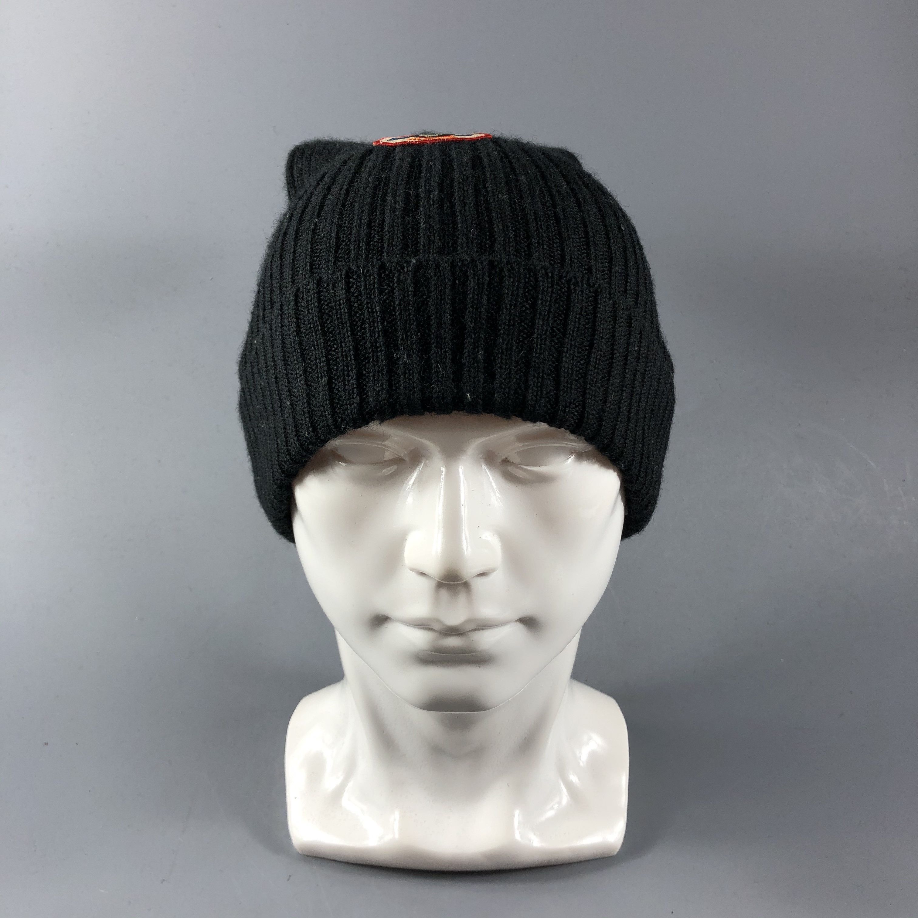 Japanese Brand MH Bear Pleated Wool Beanie Snowcap Snow Hat B773 Size ONE SIZE - 1 Thumbnail