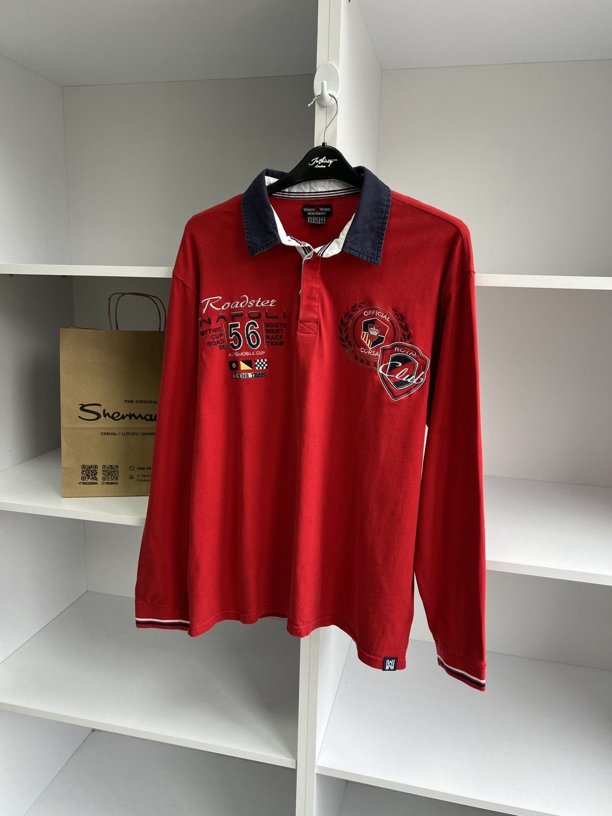 Designer × Vintage Vintage Roadster Napoli 56 racing Long sleeve Size US XL / EU 56 / 4 - 2 Thumbnail