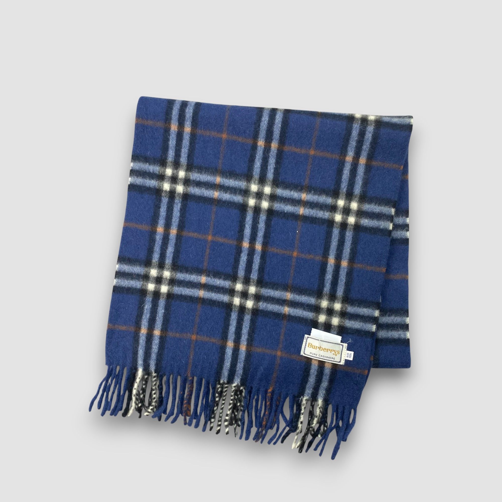 Burberry Vintage Burberry Scarf Muffler Wool Cashmere Check Scarves Size ONE SIZE - 3 Thumbnail