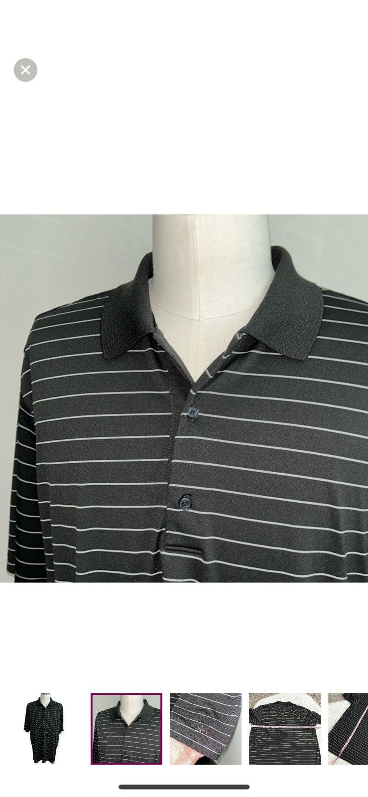 Greg Norman Greg Norman XL striped polo shirt Size US XL / EU 56 / 4 - 4 Thumbnail