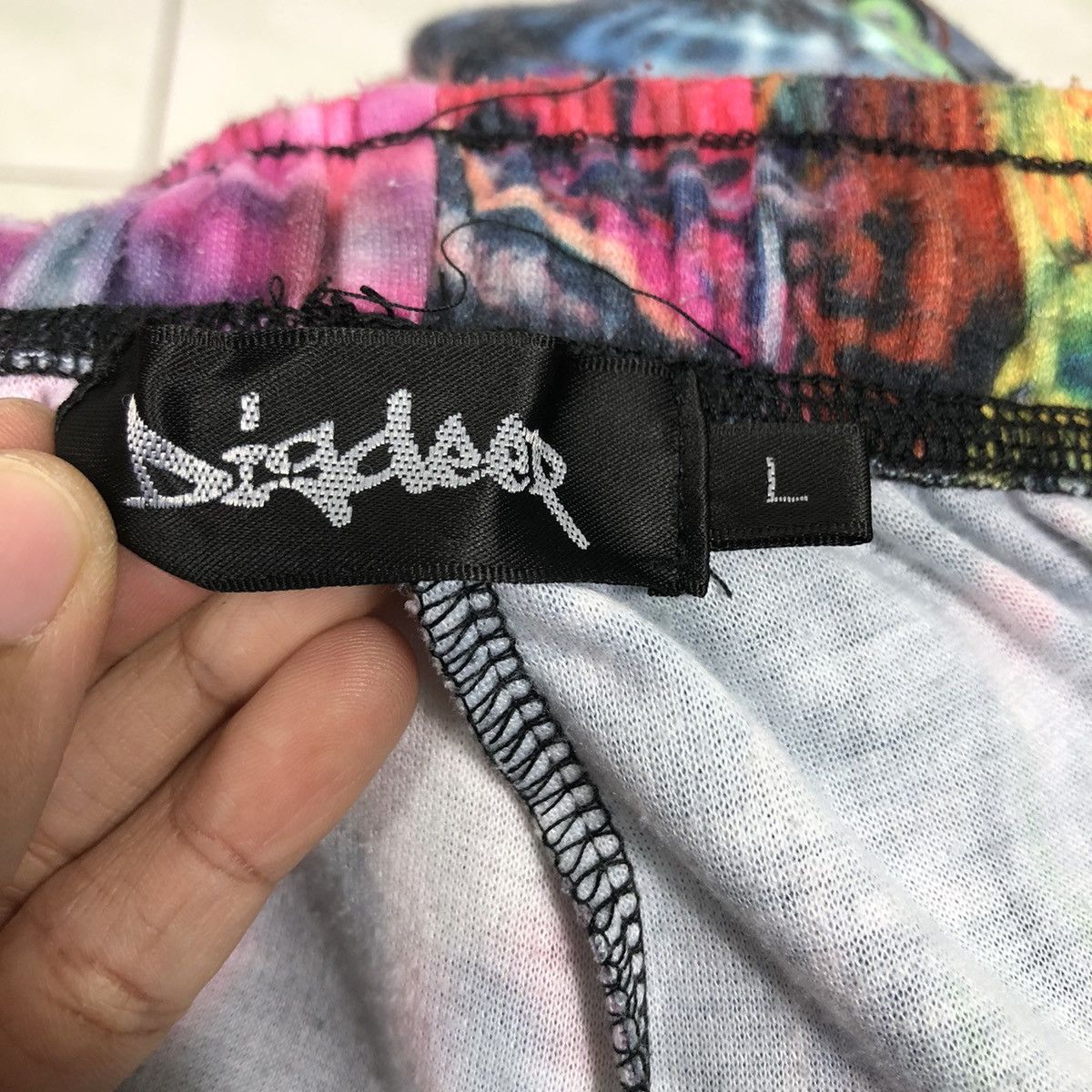 Japanese Brand 📌Vintage Short Pants Dig Deep Full Print Punk Design Size US 30 / EU 46 - 14 Thumbnail