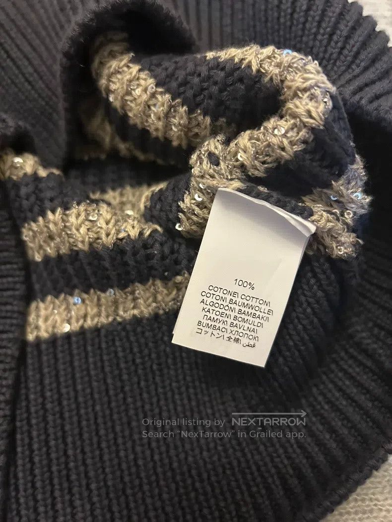 Brunello Cucinelli Brunello Cucinelli 100% Cotton Vest with Fine Glitter Size M / US 6-8 / IT 42-44 - 5 Thumbnail
