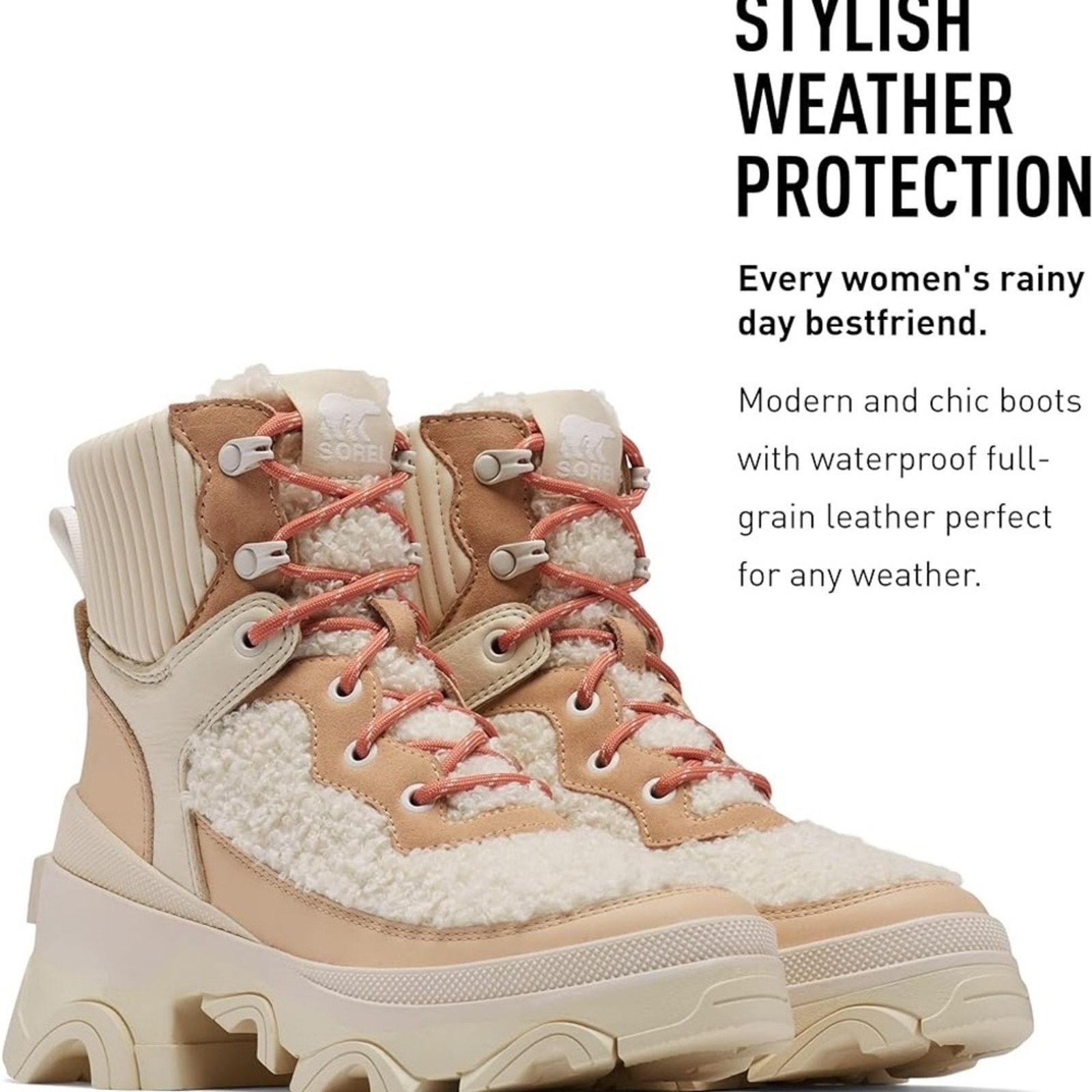 SOREL Sorel Tan and Cream Winter Boots Size US 7.5 / IT 37.5 - 4 Thumbnail