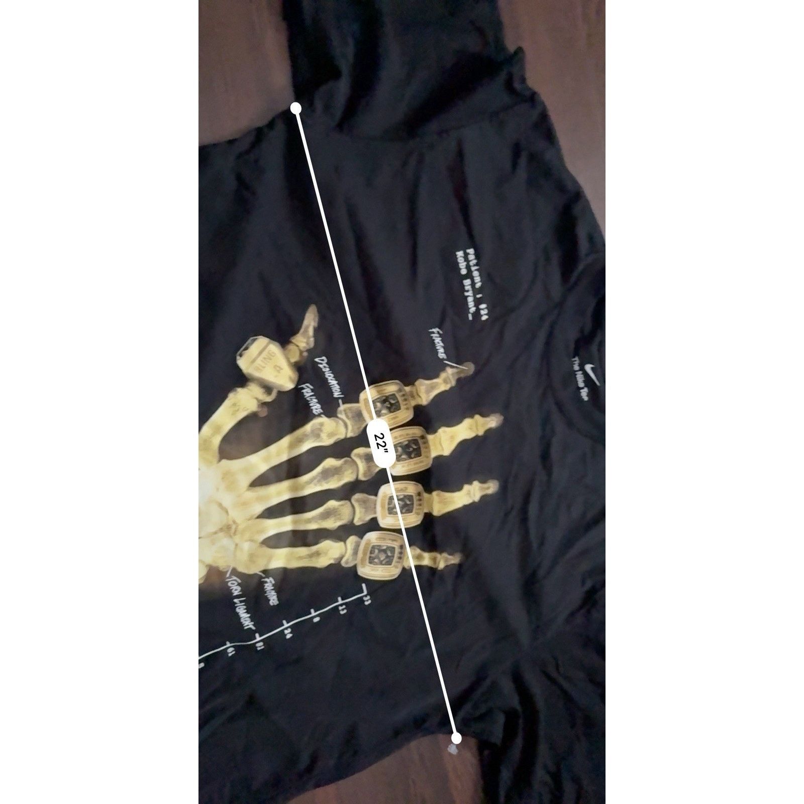 Nike Nike Kobe M90 X-Ray Broken Not Beat T-Shirt Tee Black SZ M Size US M / EU 48-50 / 2 - 9 Thumbnail