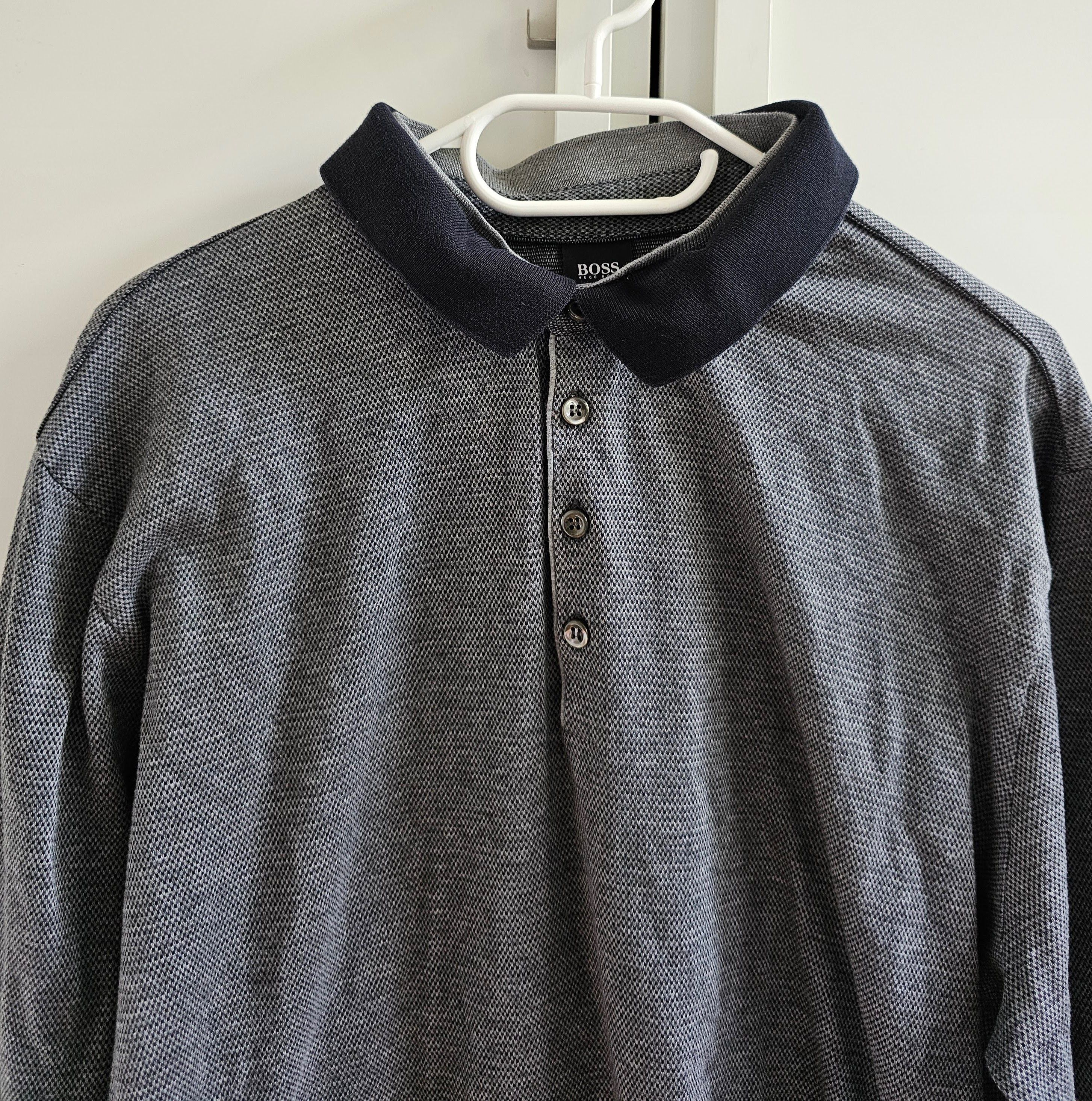 Hugo Boss Hugo Boss long sleeve polo XXL Size US XXL / EU 58 / 5 - 3 Thumbnail