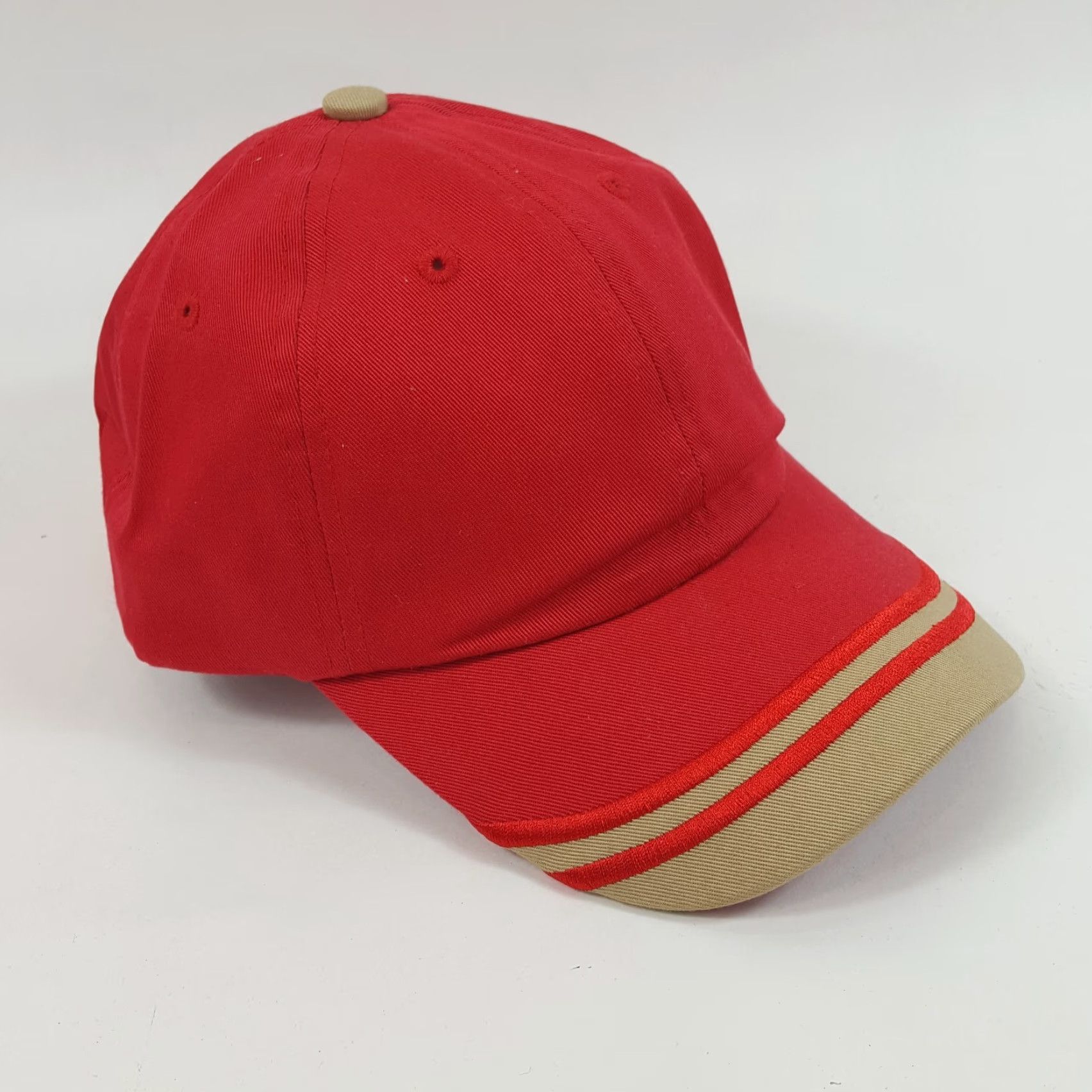 Vintage VINTAGE Town Talk Baseball Cap Hat Men One Size Red 90s Music Band Adjustable Cap Size ONE SIZE - 3 Thumbnail