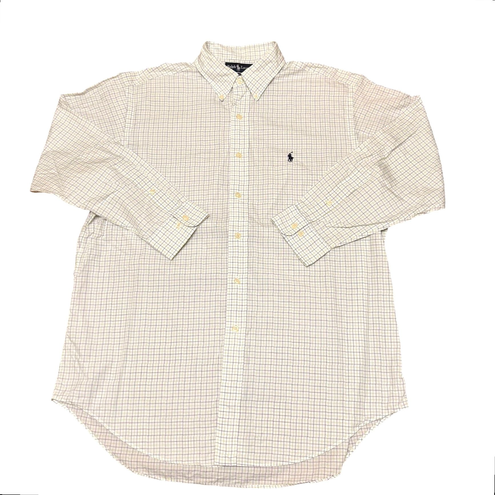 Ralph Lauren Ralph Lauren Yarmouth Mens Button-Up Shirt 16.5 32/33 Purple Plaid Cotton Oxford Multicolor Size US XL / EU 56 / 4 - 5 Thumbnail