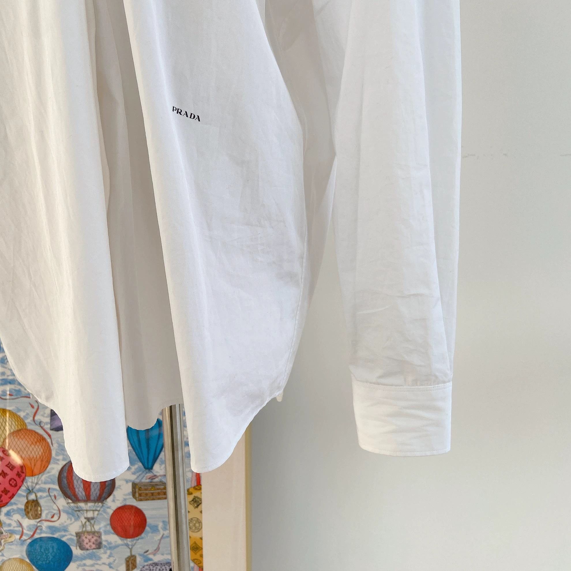 Prada white shirt 40 4543