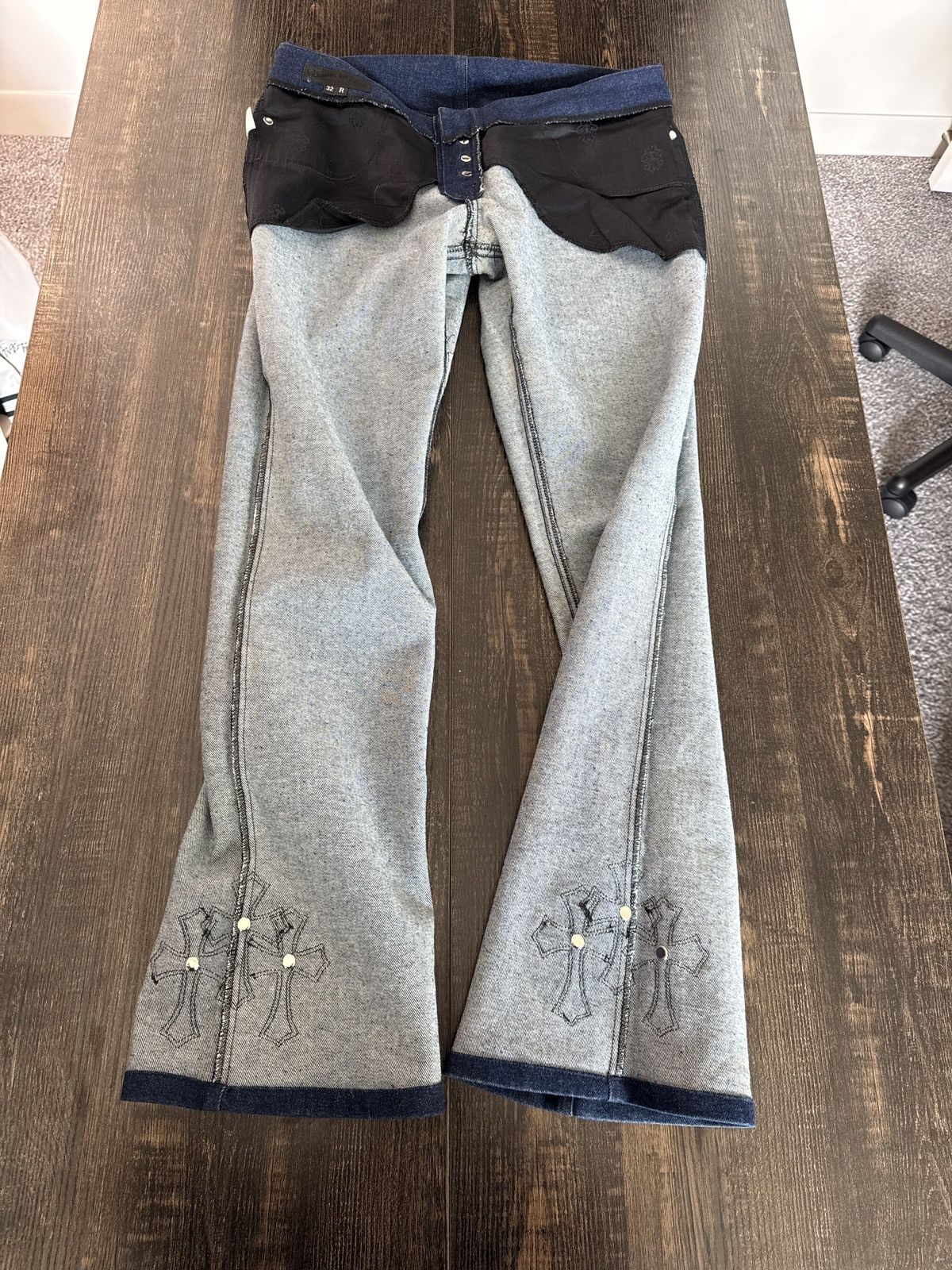 Chrome Hearts Chrome Hearts Bootcut Patch Jeans Size 32" / US 10 / IT 46 - 6 Thumbnail