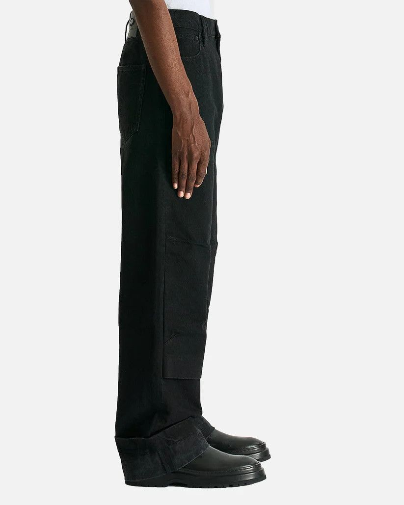 Simone Rocha o1s1v1r1oon0825 Straight Workwear Denim Jeans in Black Size US 36 / EU 52 - 3 Thumbnail