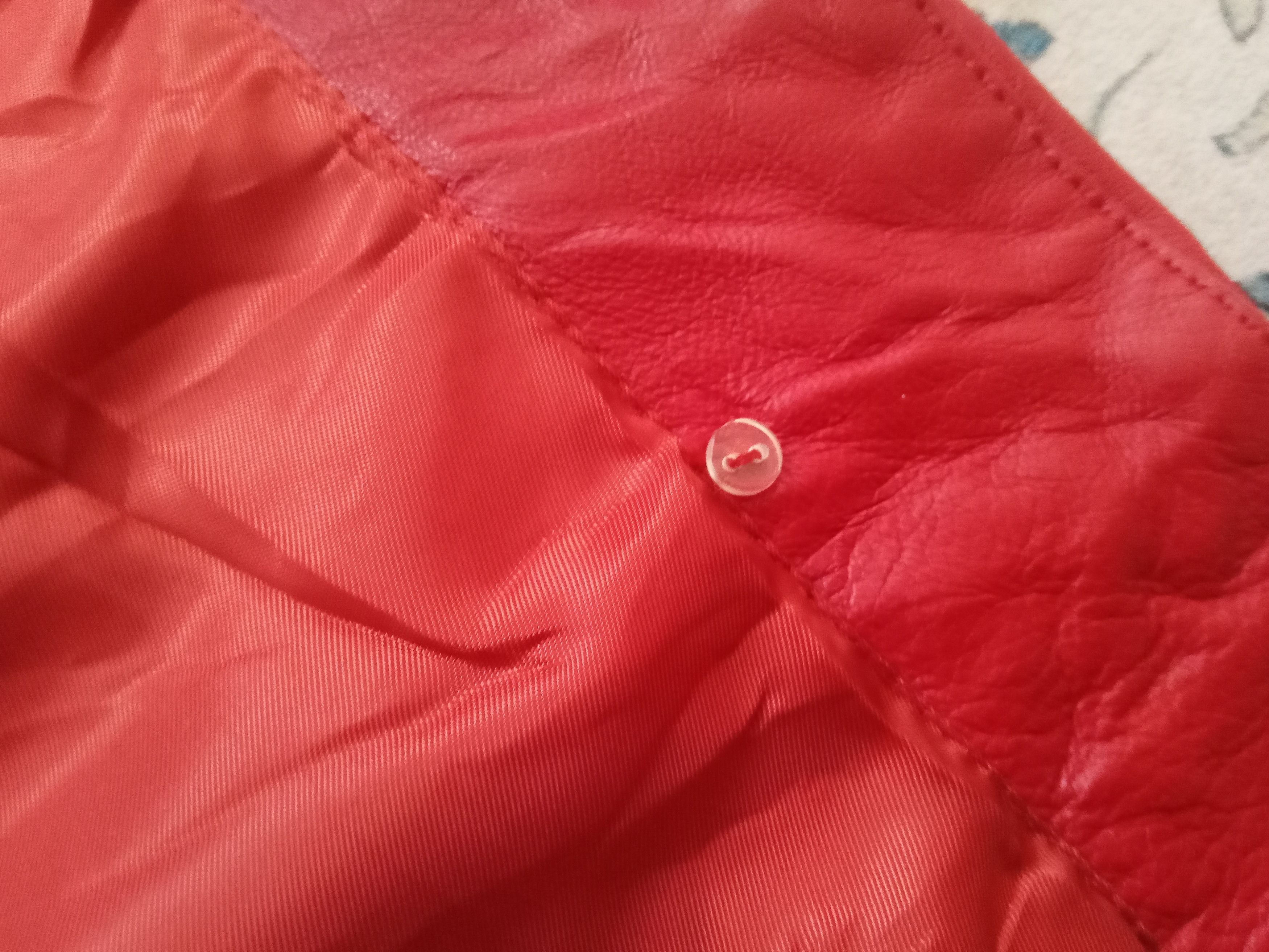 Balmain Vintage Balmain Paris Red Leather Jacket Size US L / EU 52-54 / 3 - 10 Thumbnail